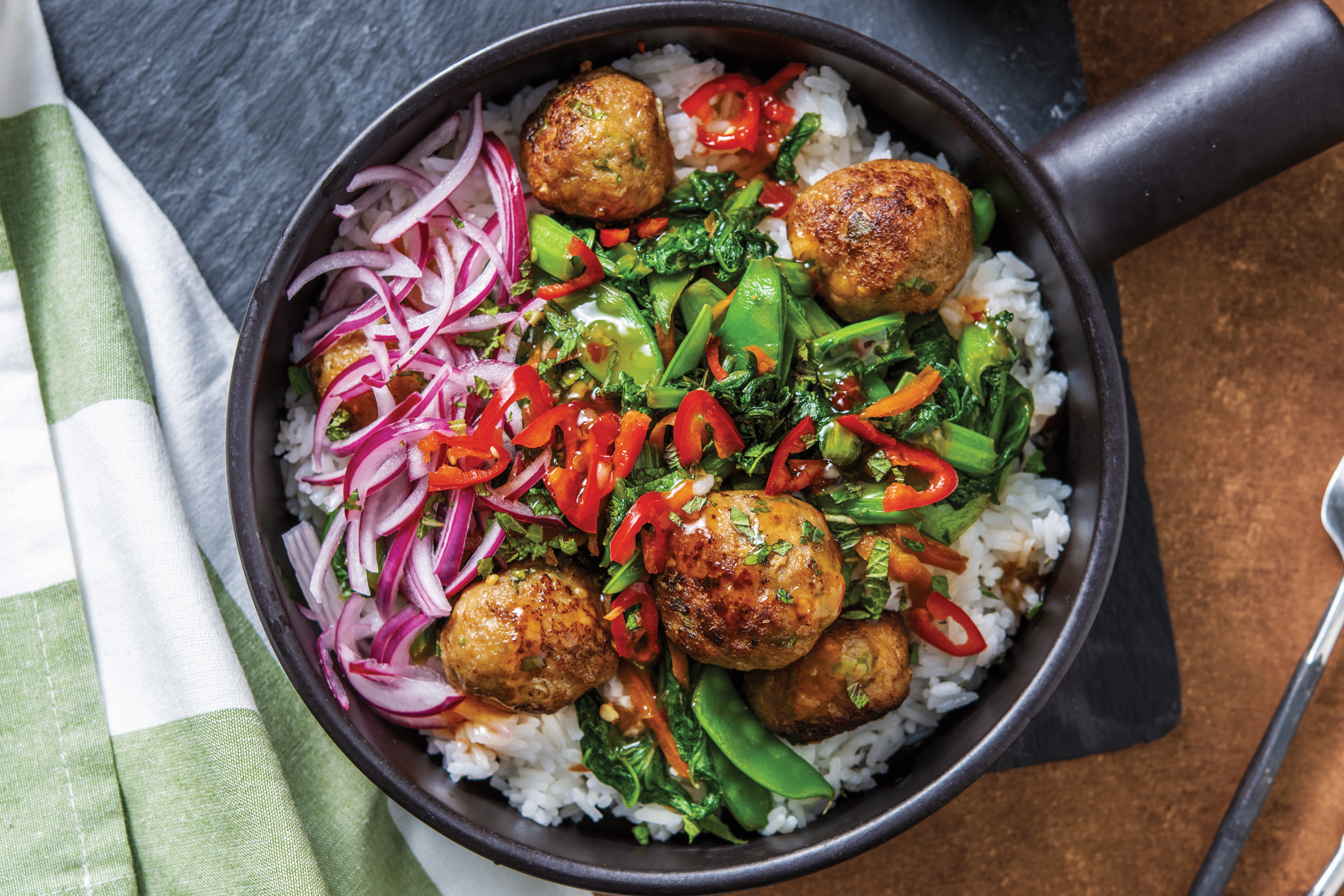 Pork Bun Cha Rice Bowl