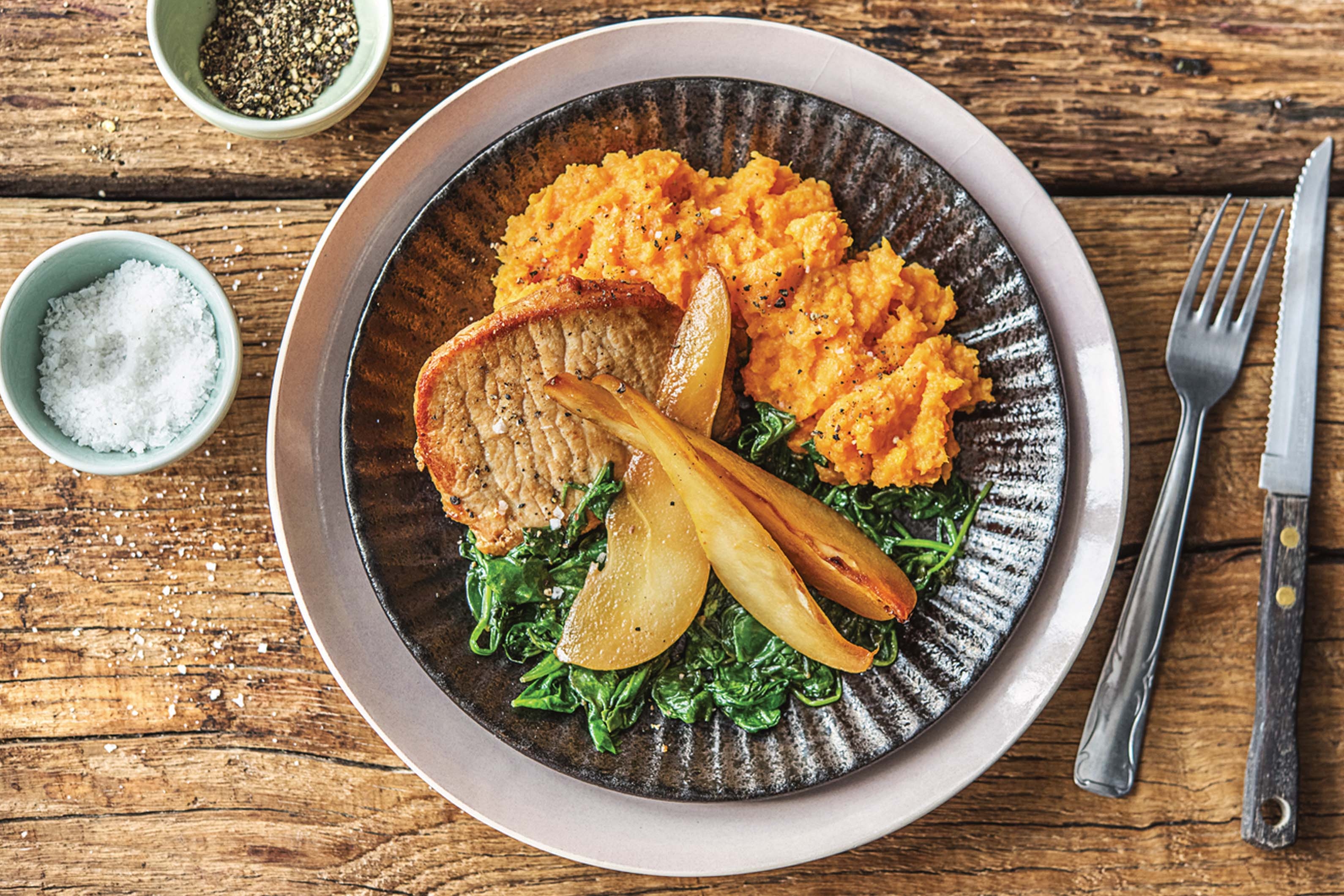 Pork & Caramelised Pear