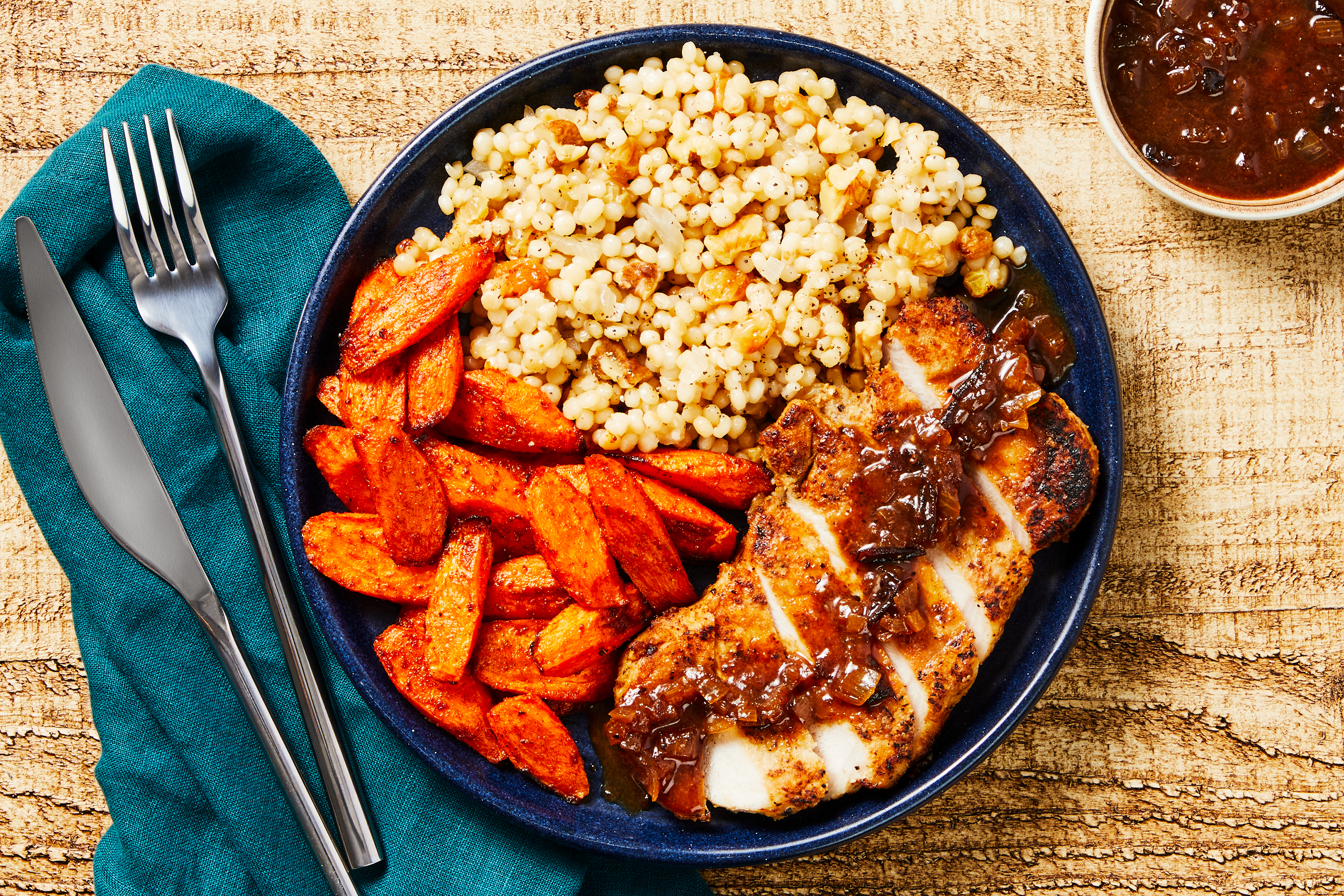 Pork Chops with Cranberry Pan Sauce