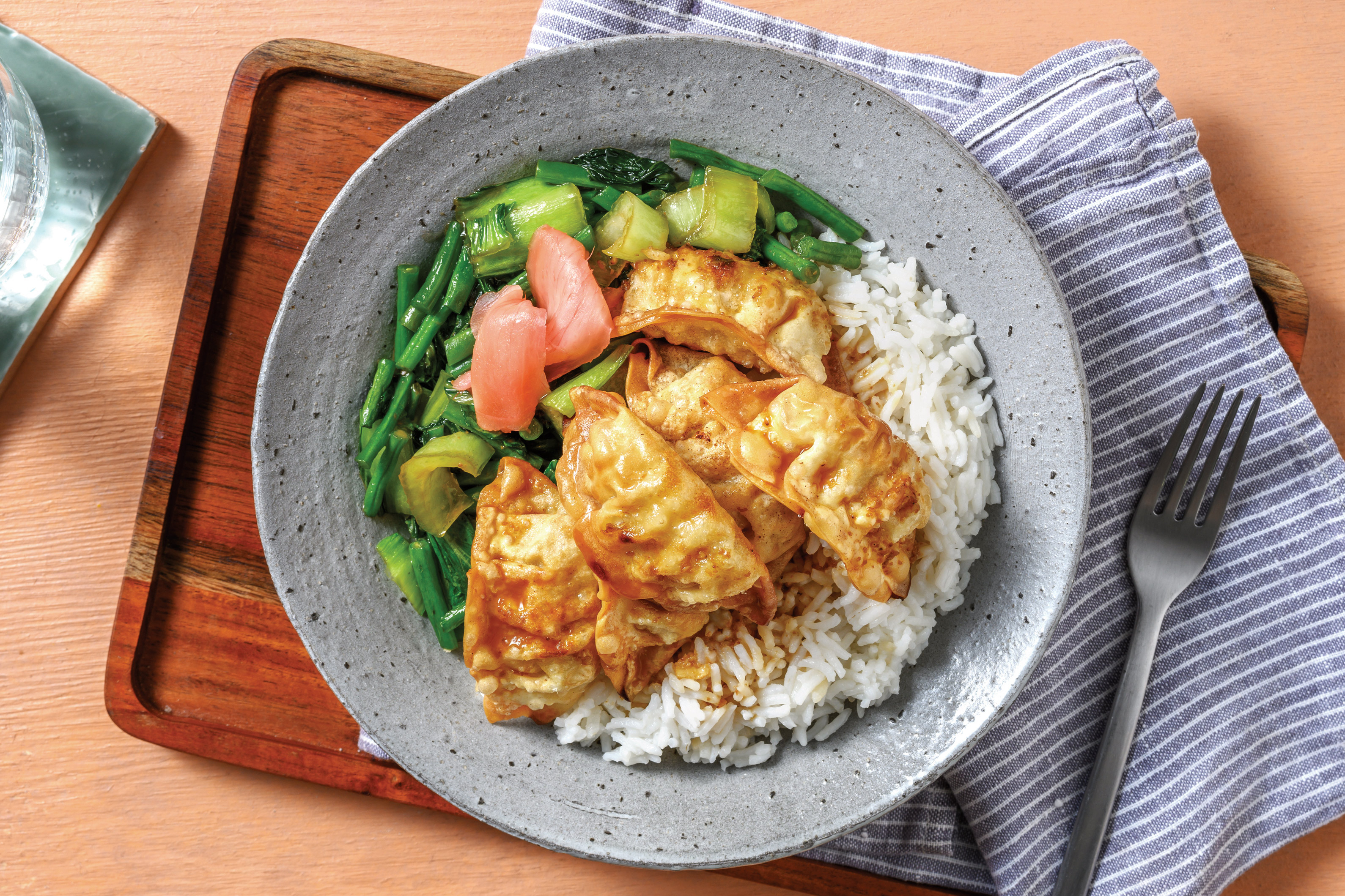 Pork Gyoza & Veggie Stir-Fry