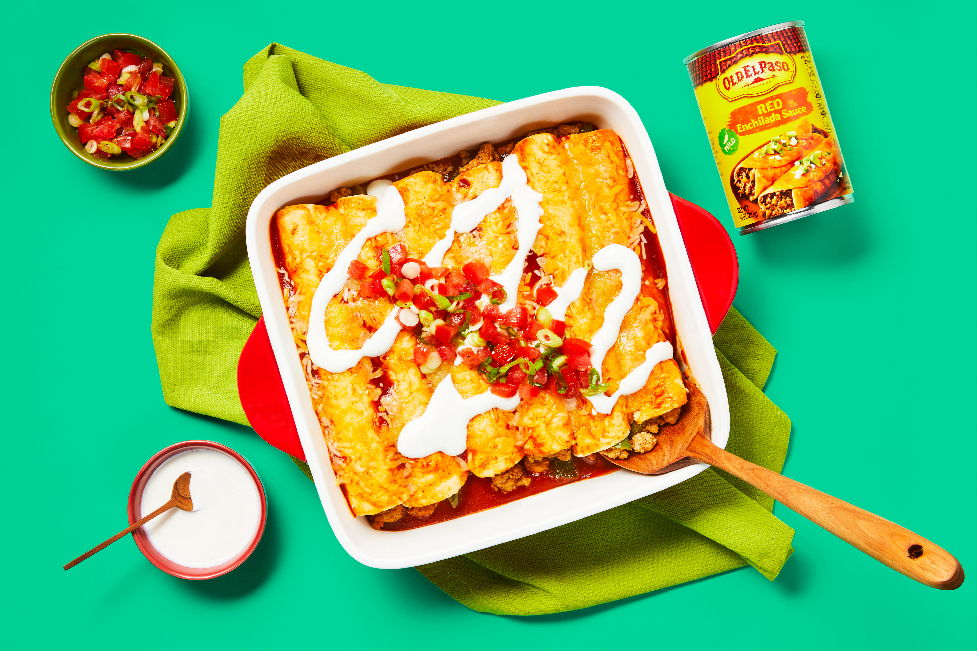 Pork & Poblano Enchiladas