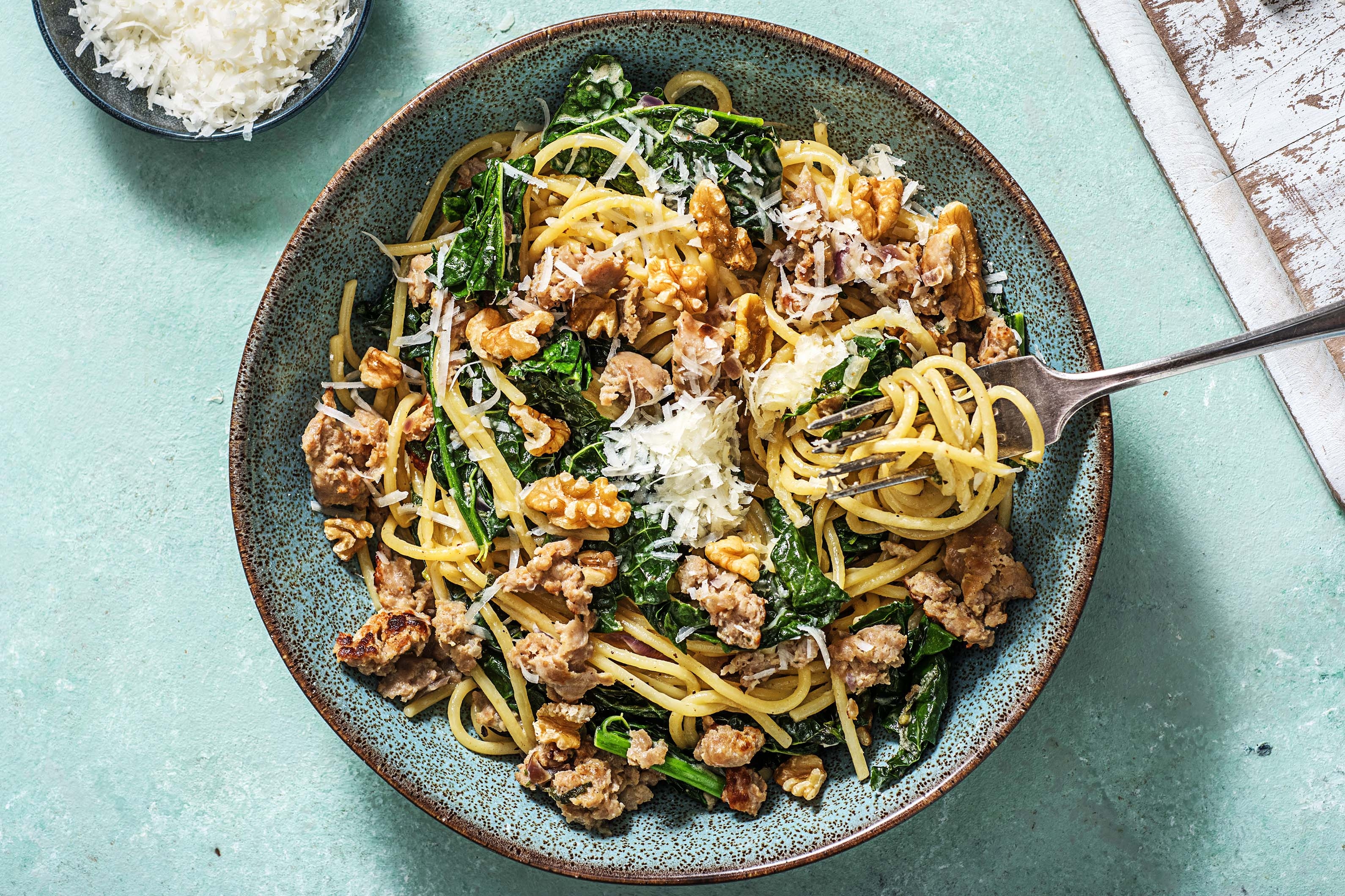 Pork, Sage and Onion Spaghetti