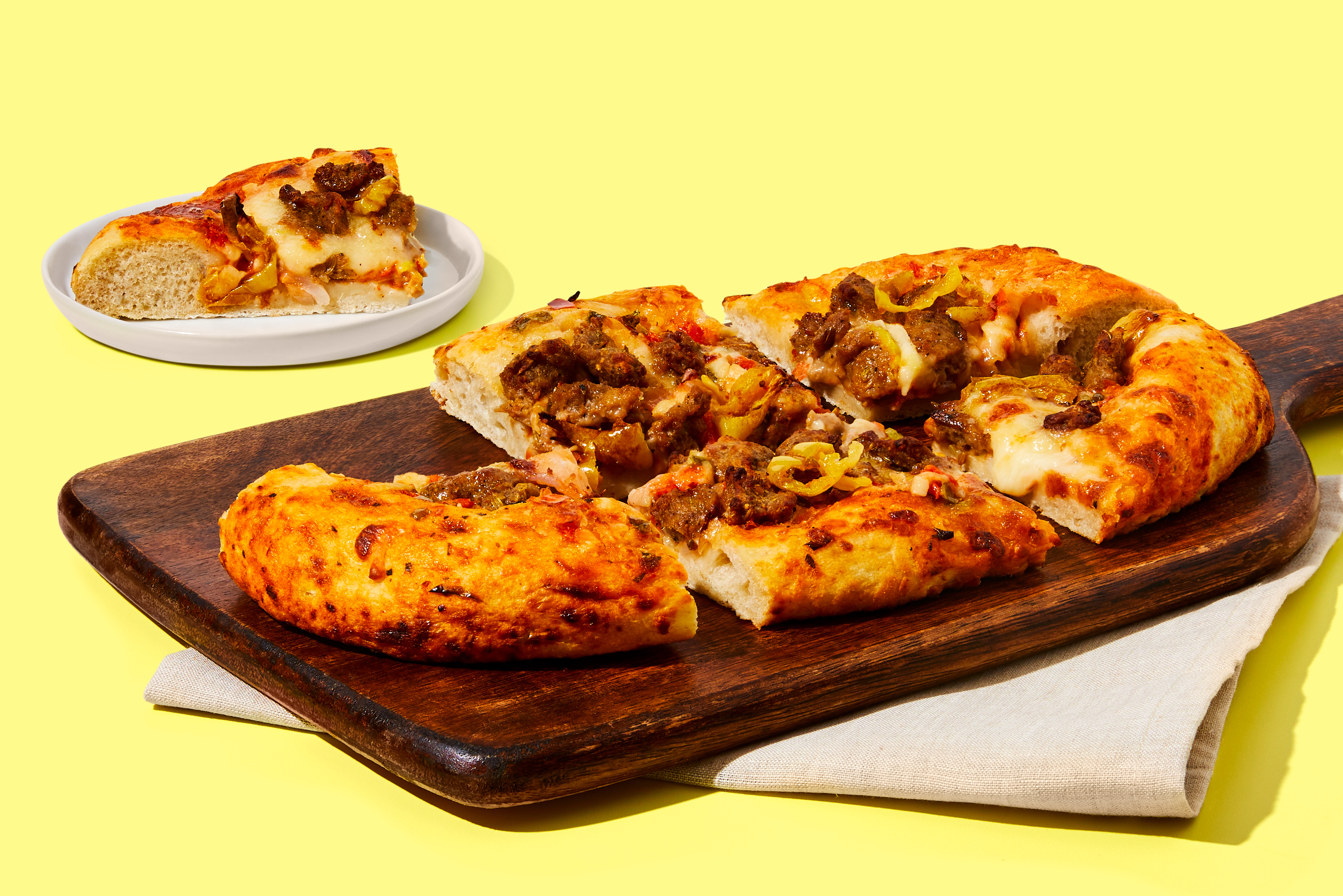 Pork Sausage & Pepper Focaccia Flatbread