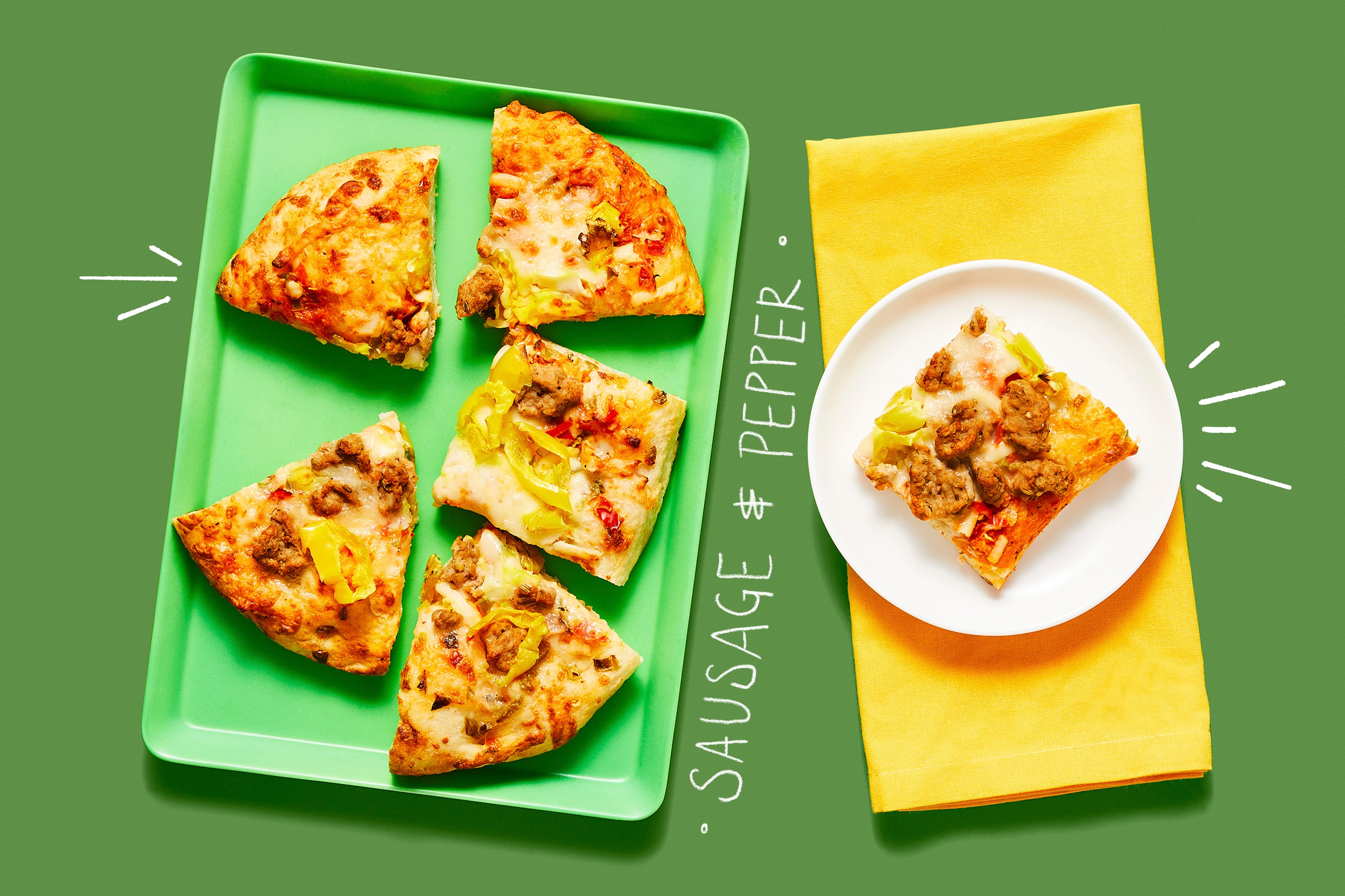 Pork Sausage & Pepper Pizza