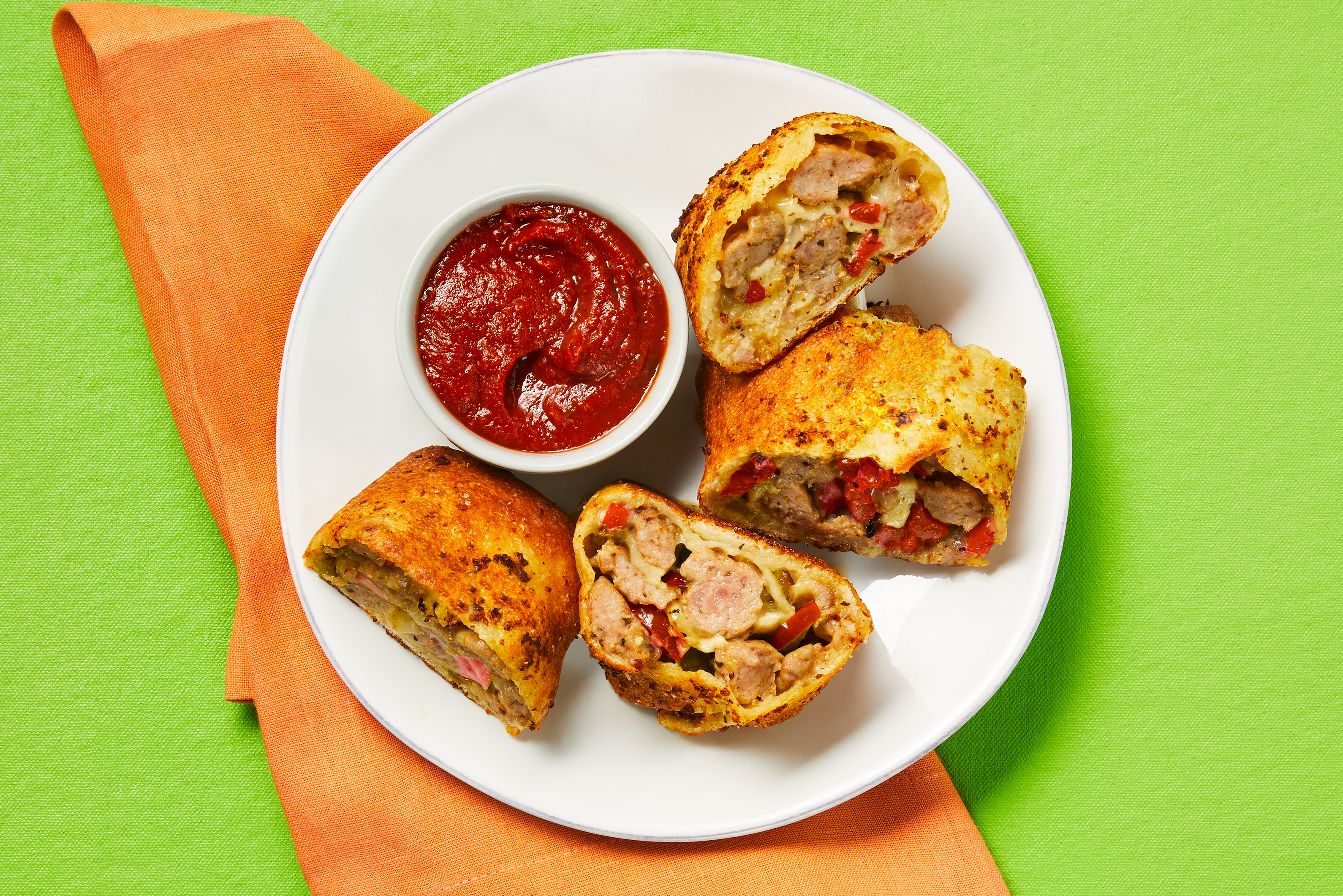 Pork Sausage & Pepper Stromboli
