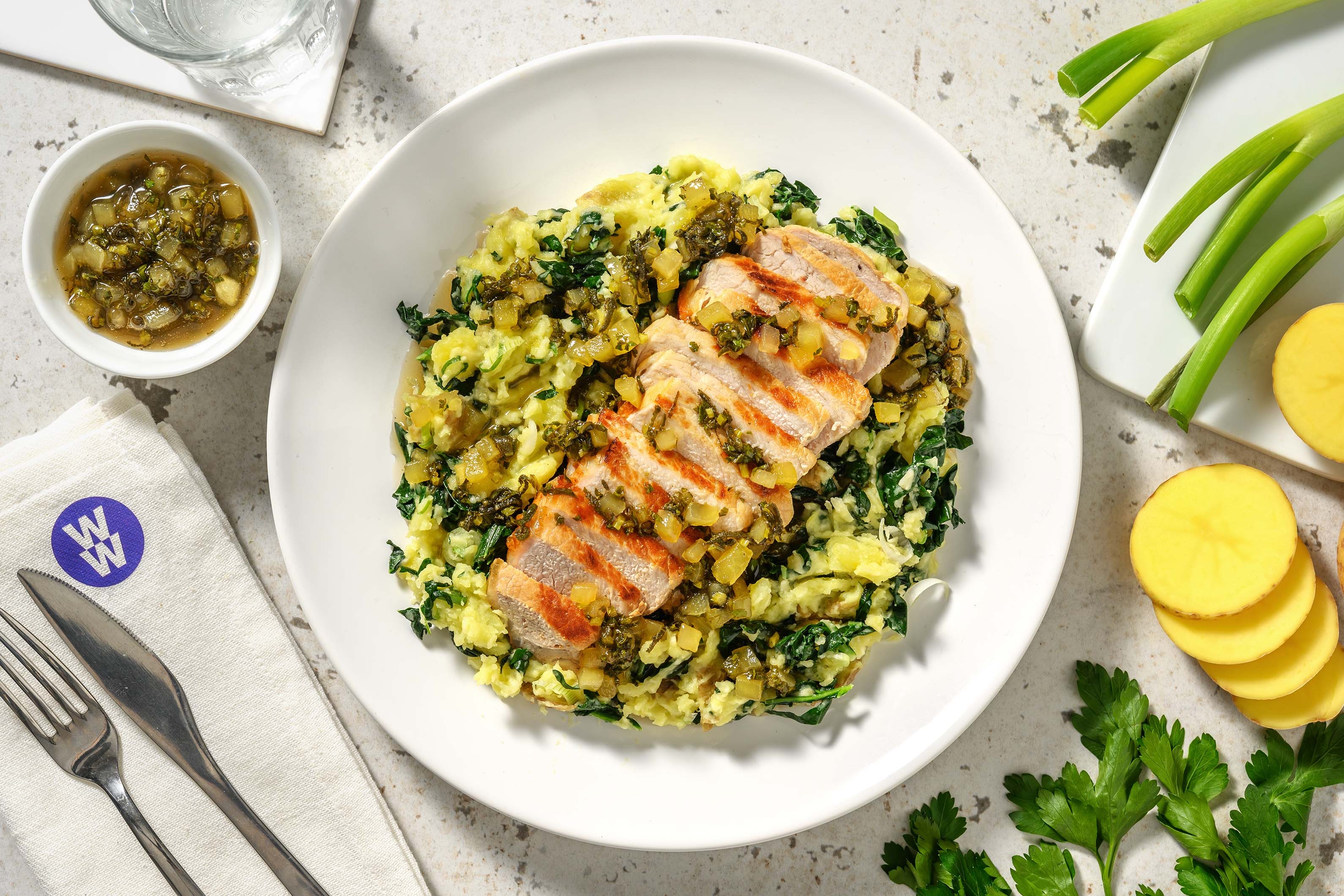 Pork Steaks and Apple & Sage Glaze