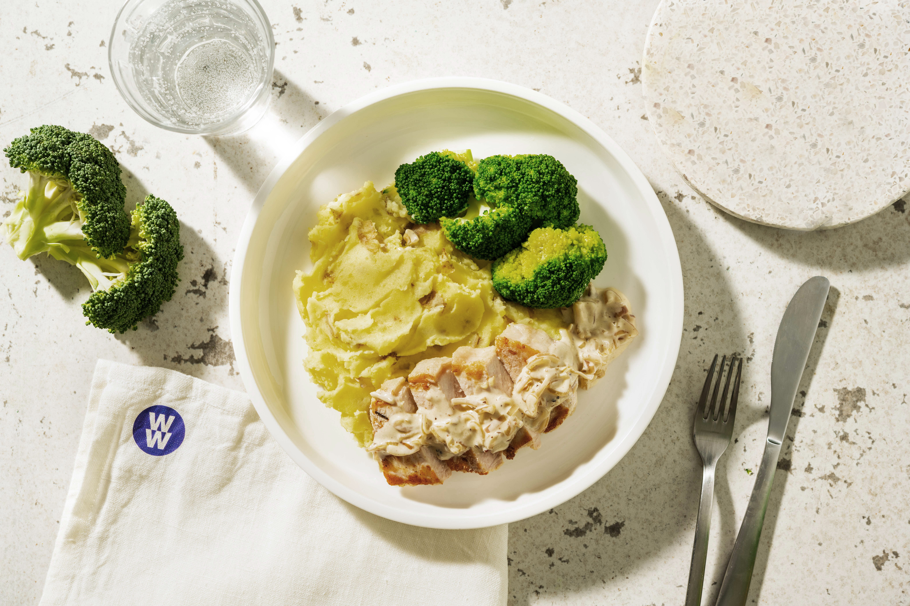 Pork Steaks and Peppercorn Sauce