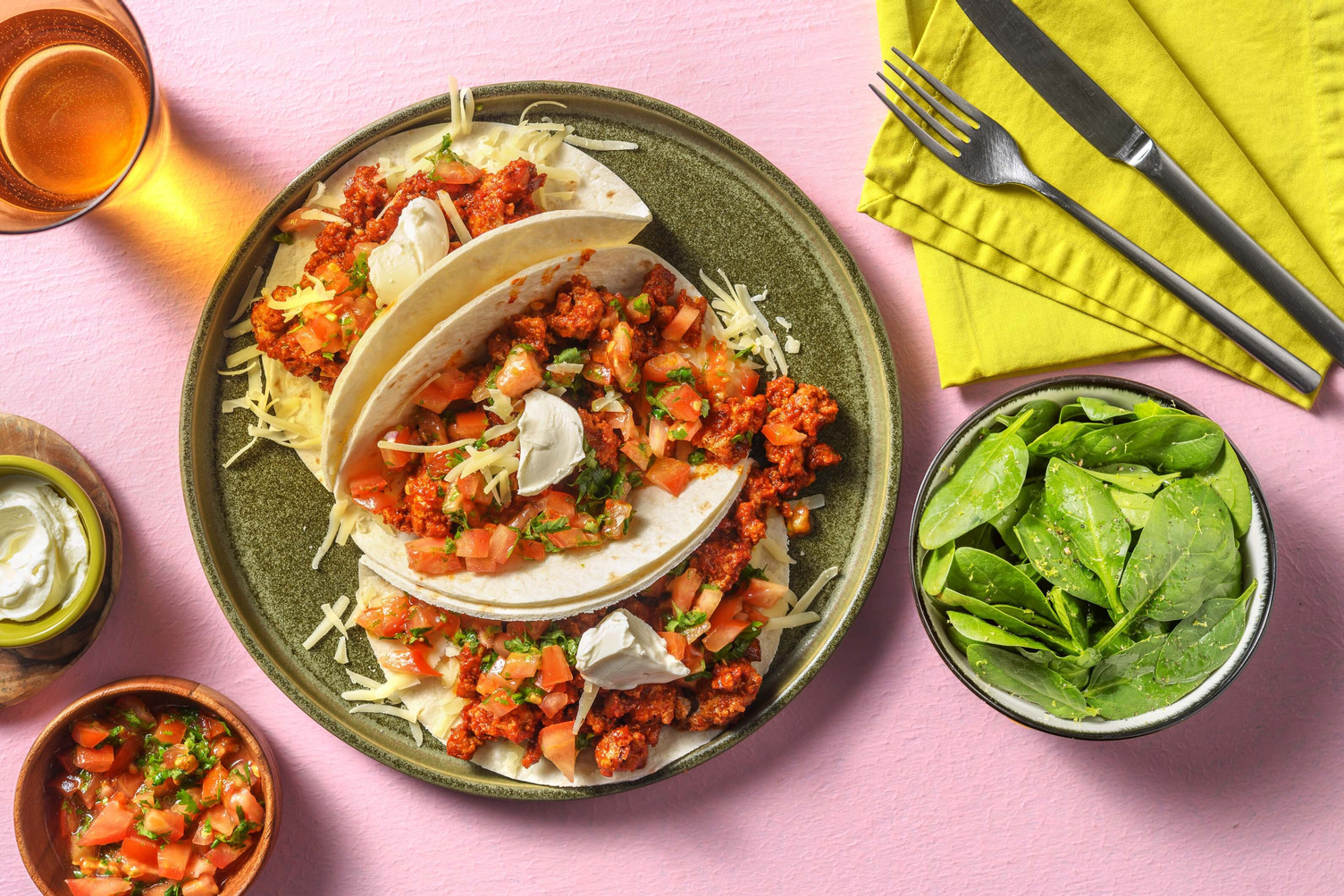 Tacos à l'Impossible® galettes de burger à la mexicaine