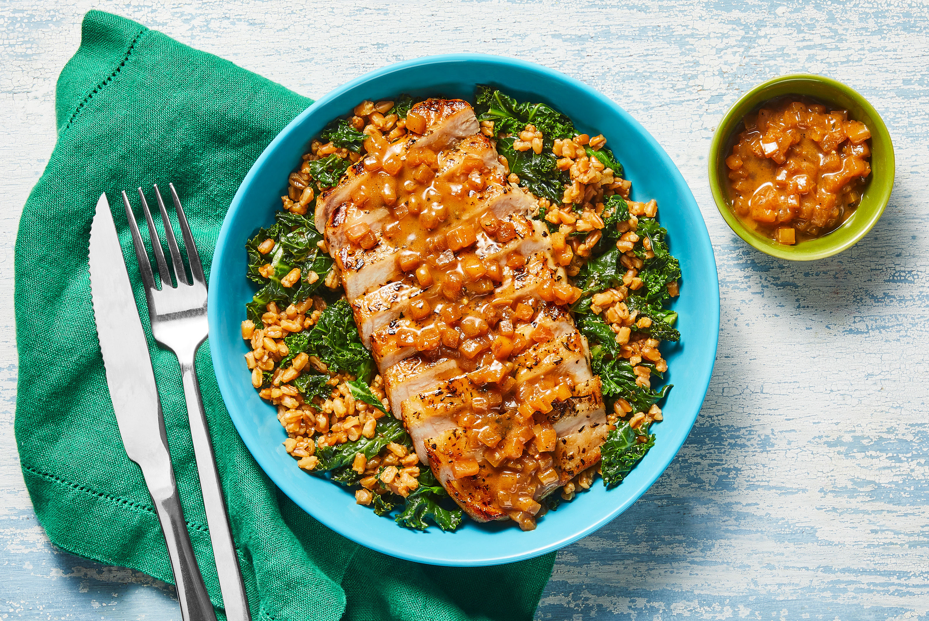 Pork with Apple Dijon Pan Sauce