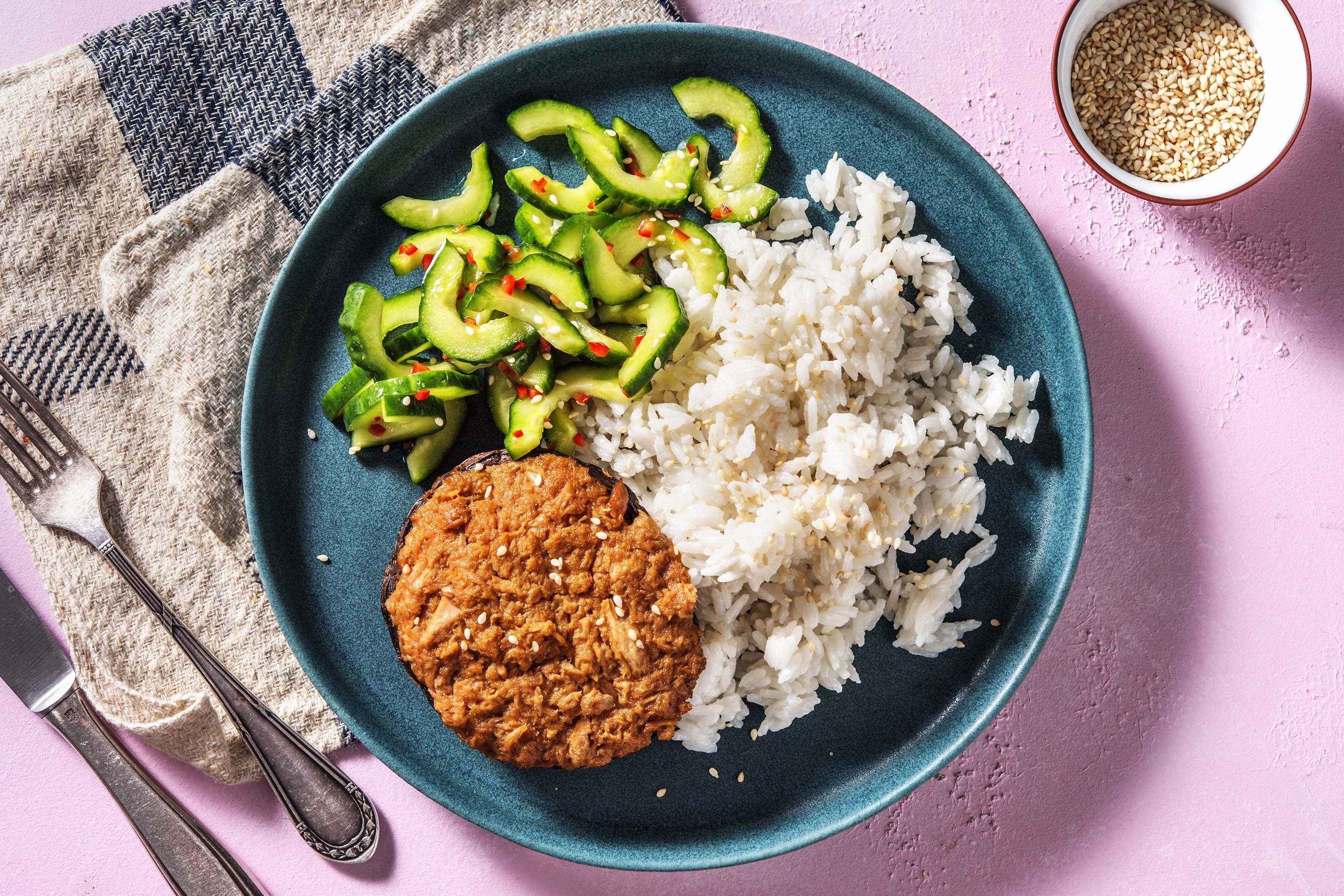 Portobellos farcis au thon