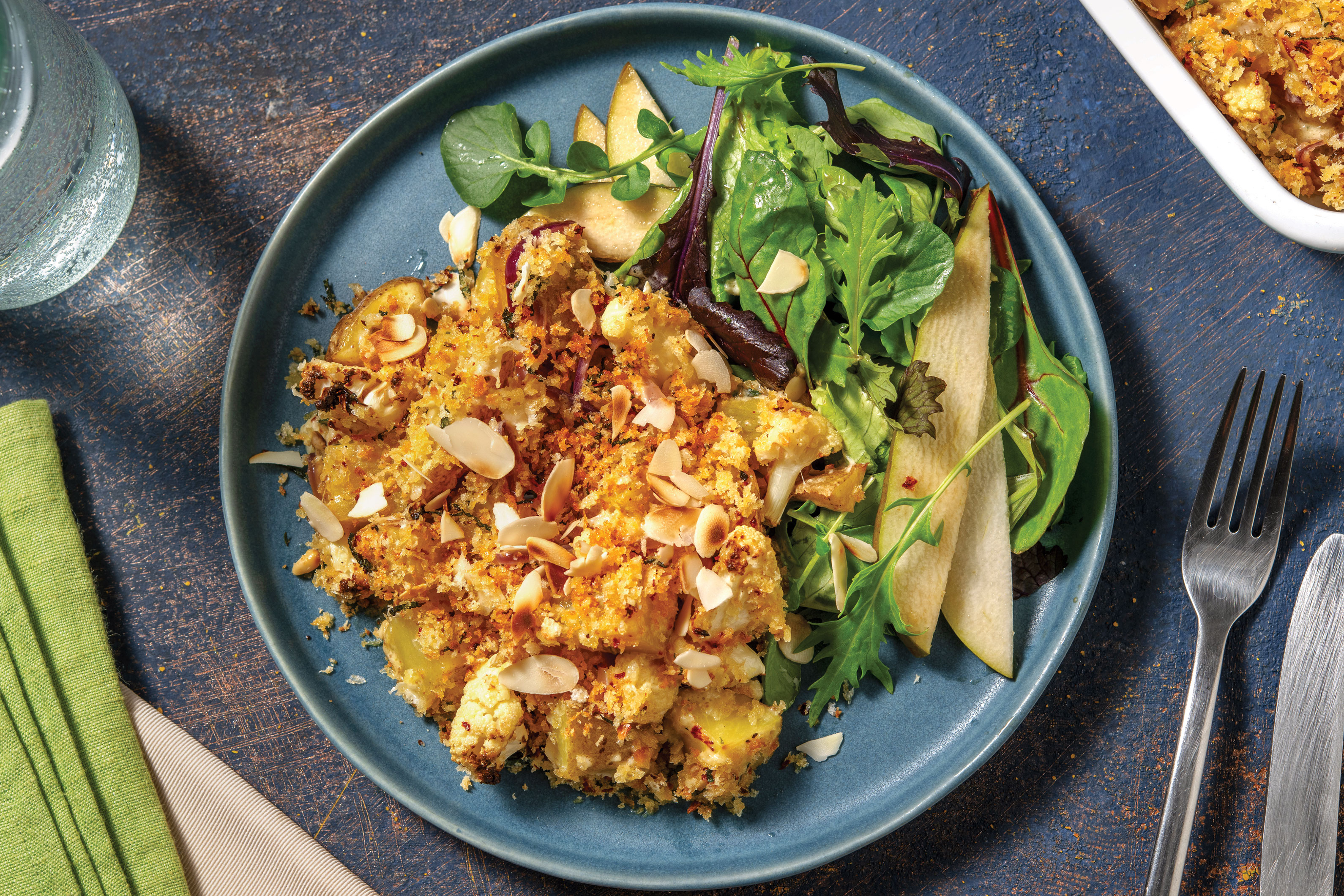 Potato, Cauliflower & Thyme Gratin