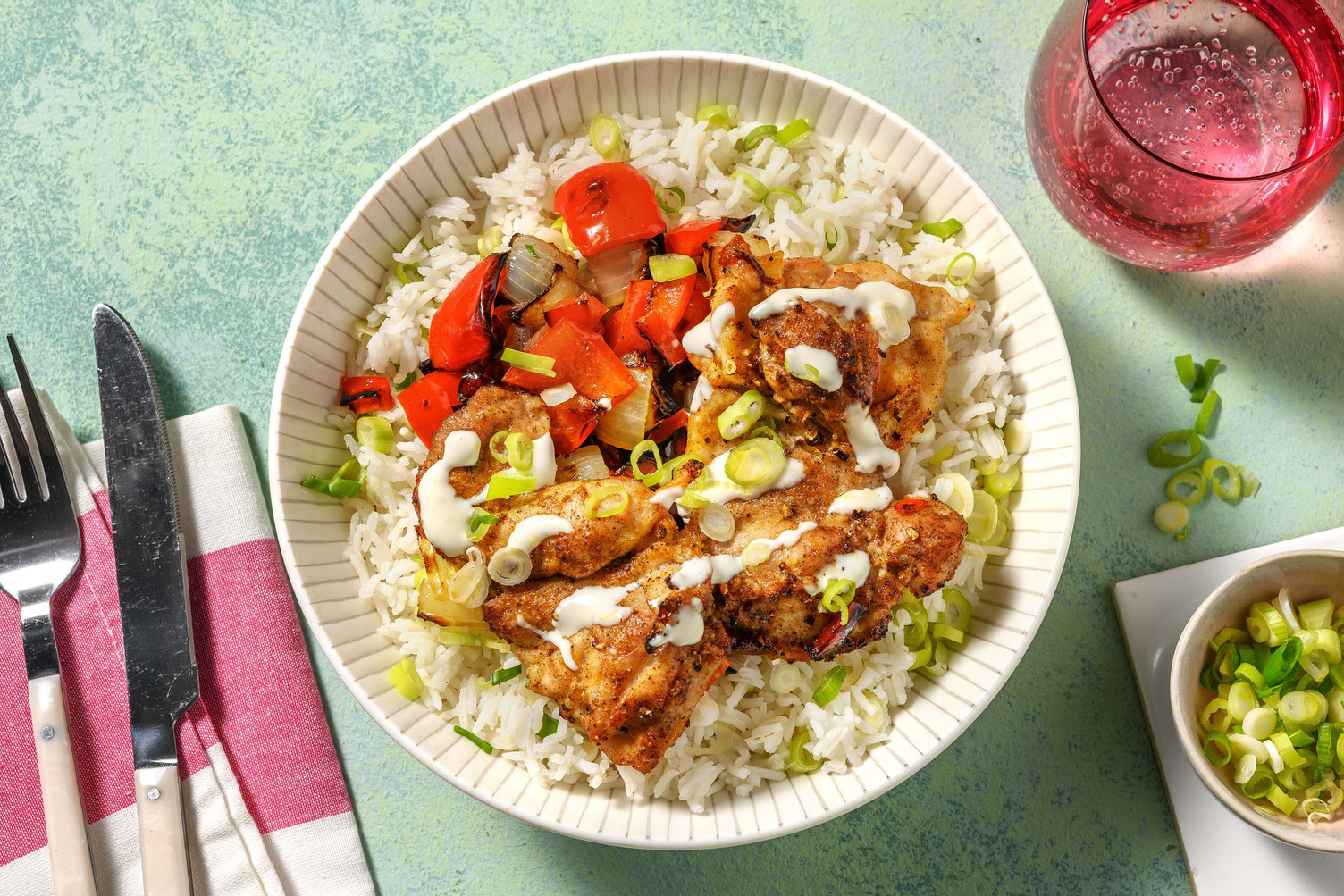 Poulet à la cajun et poivrons