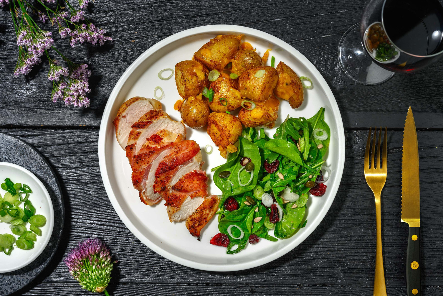 Poulet à l’érable enrobé de bacon