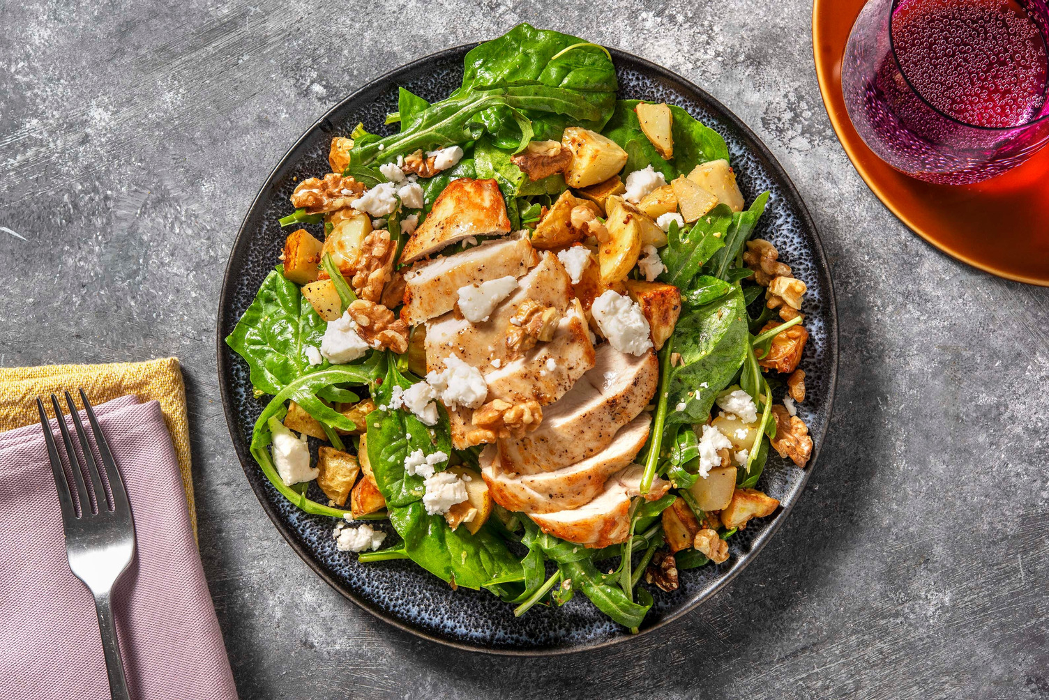 Roasted Chicken and Goat Cheese