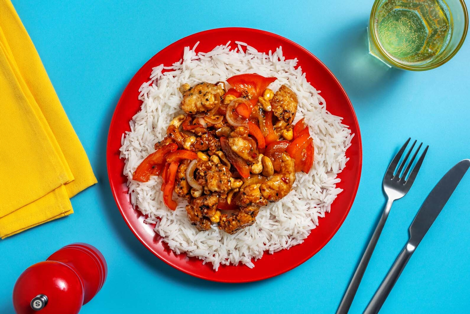 Sweet Thai-Inspired Cashew Chicken