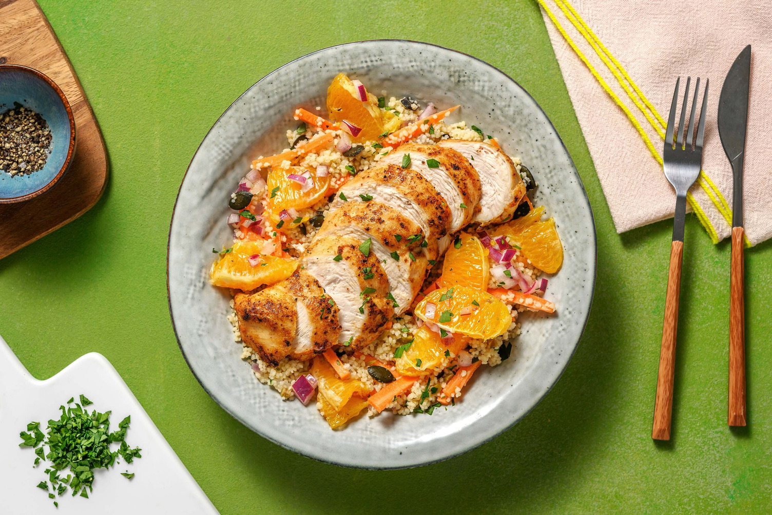 Moroccan-Style Orange and Olive Chicken