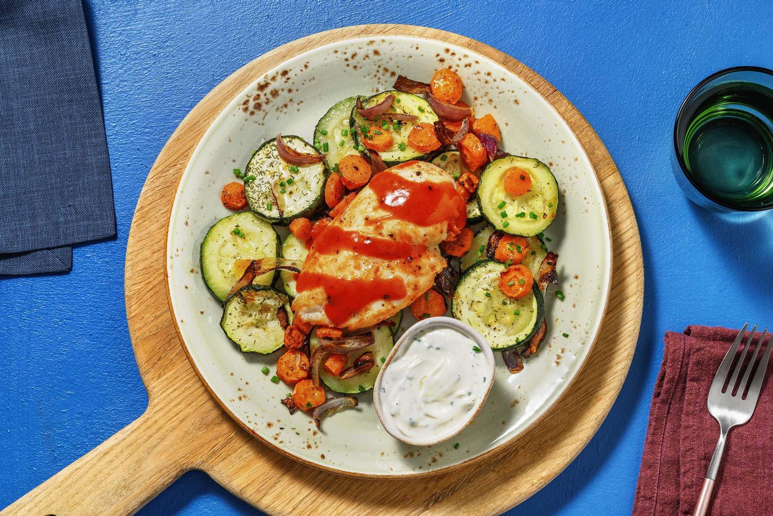 Carb Smart Roasted Buffalo Chicken