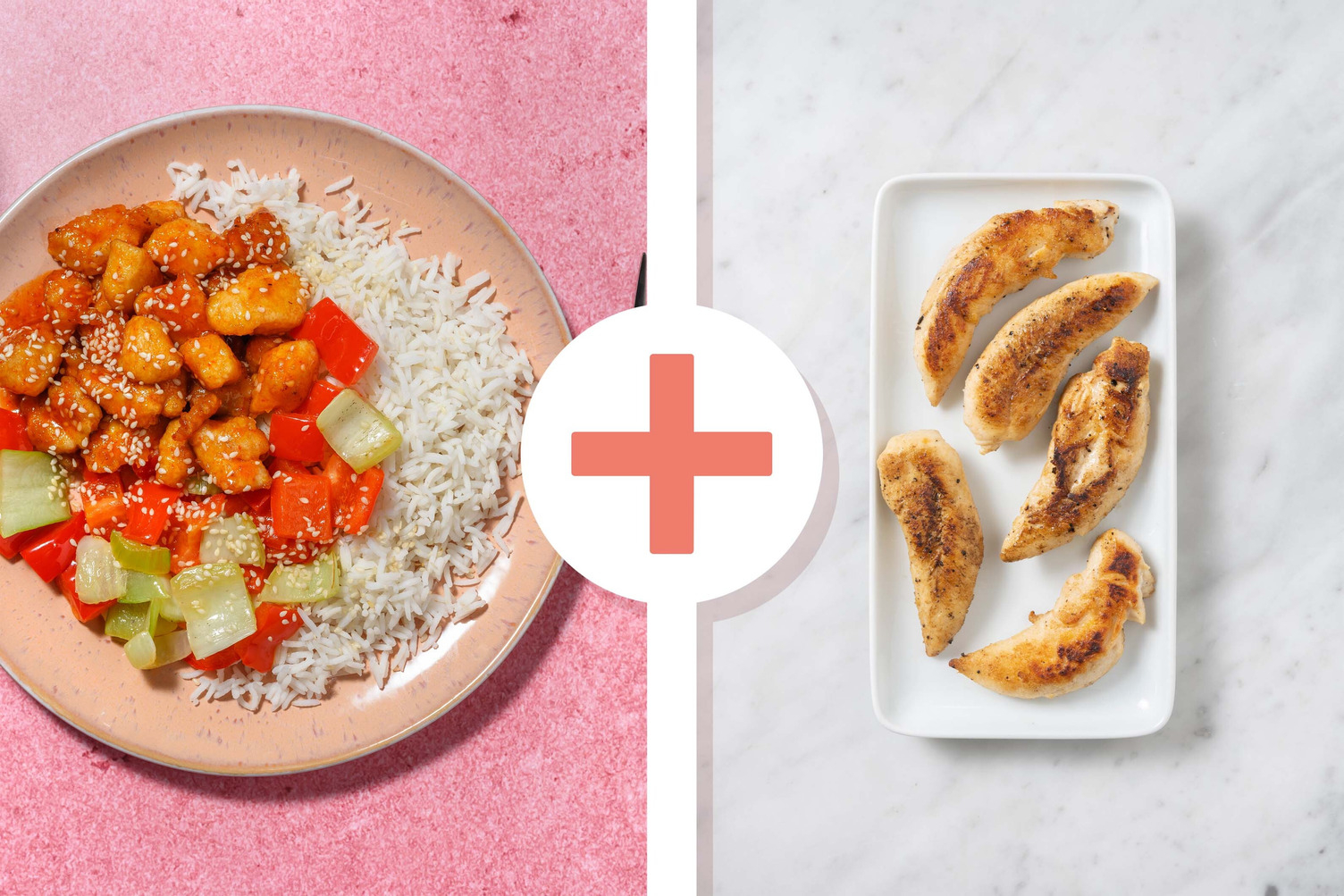 Poulet double au sésame acidulé