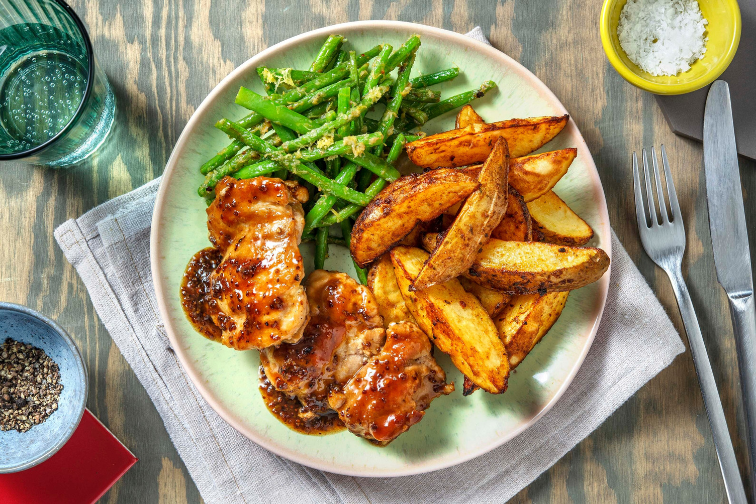 Poulet grillé à la moutarde et à l'érable