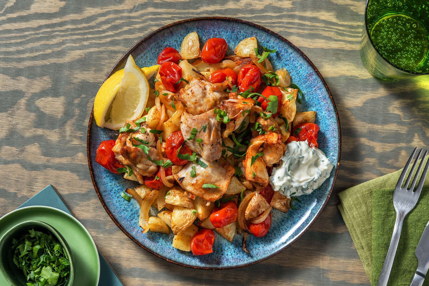 Portuguese-Style Sheet Pan Chicken