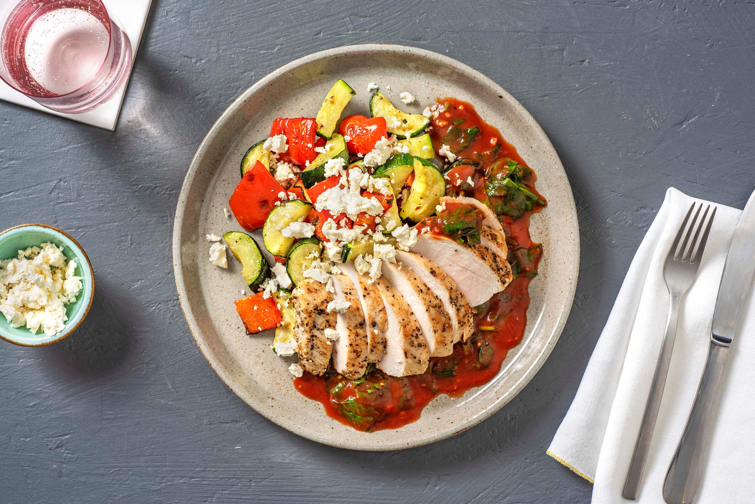 Carb Smart Saganaki-Style Chicken