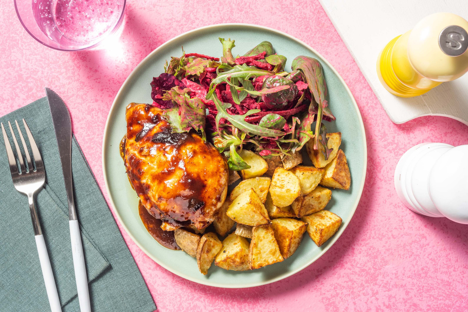 Pouletbrust mit Pflaumen-Sriracha-Sauce