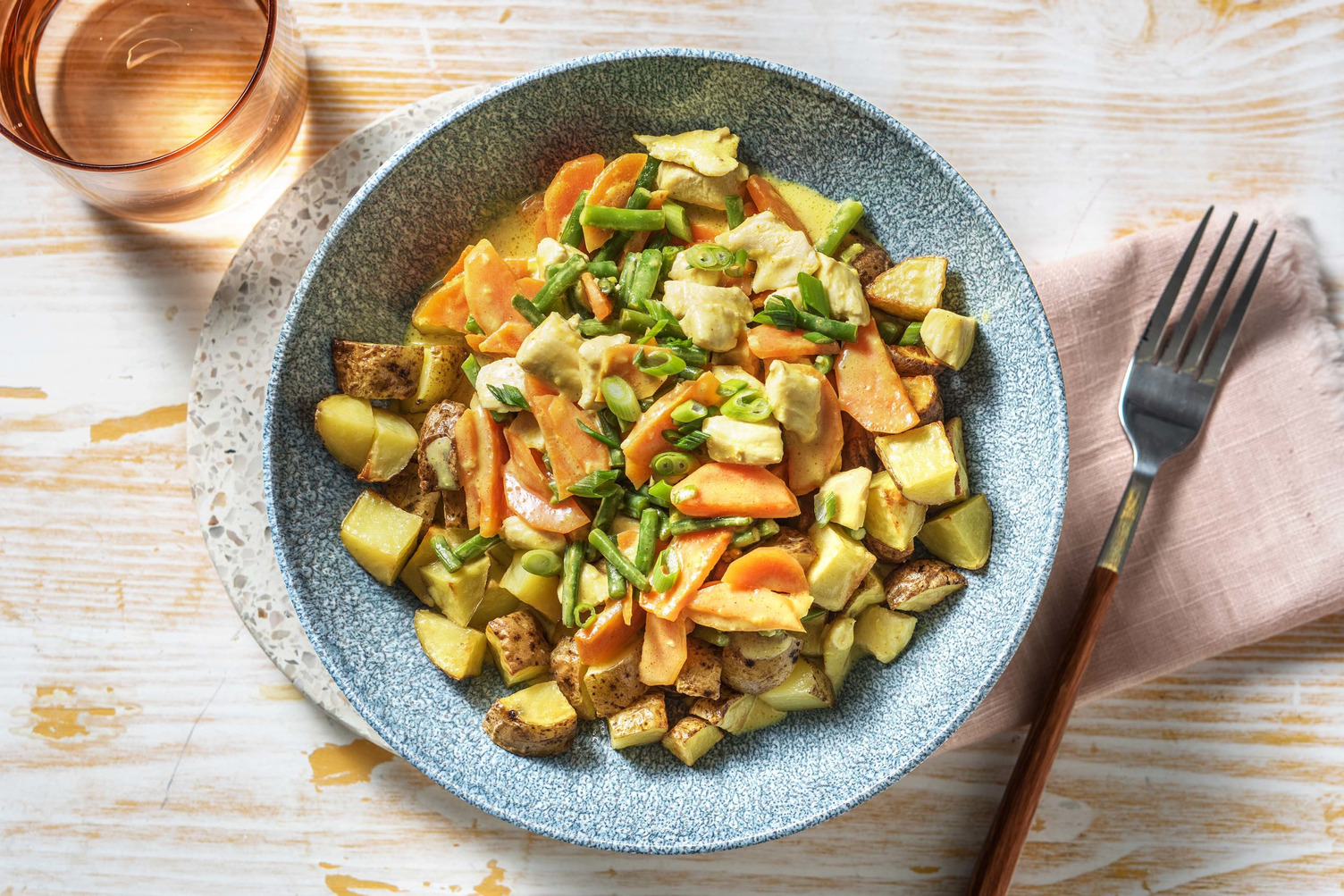 Pouletgeschnetzeltes in milder Currysauce