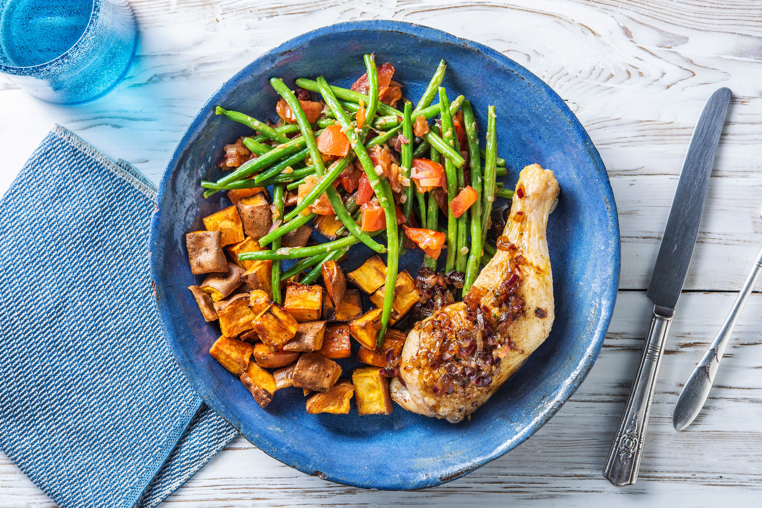 Pouletschenkel mit Honig-Balsamico-Sauce