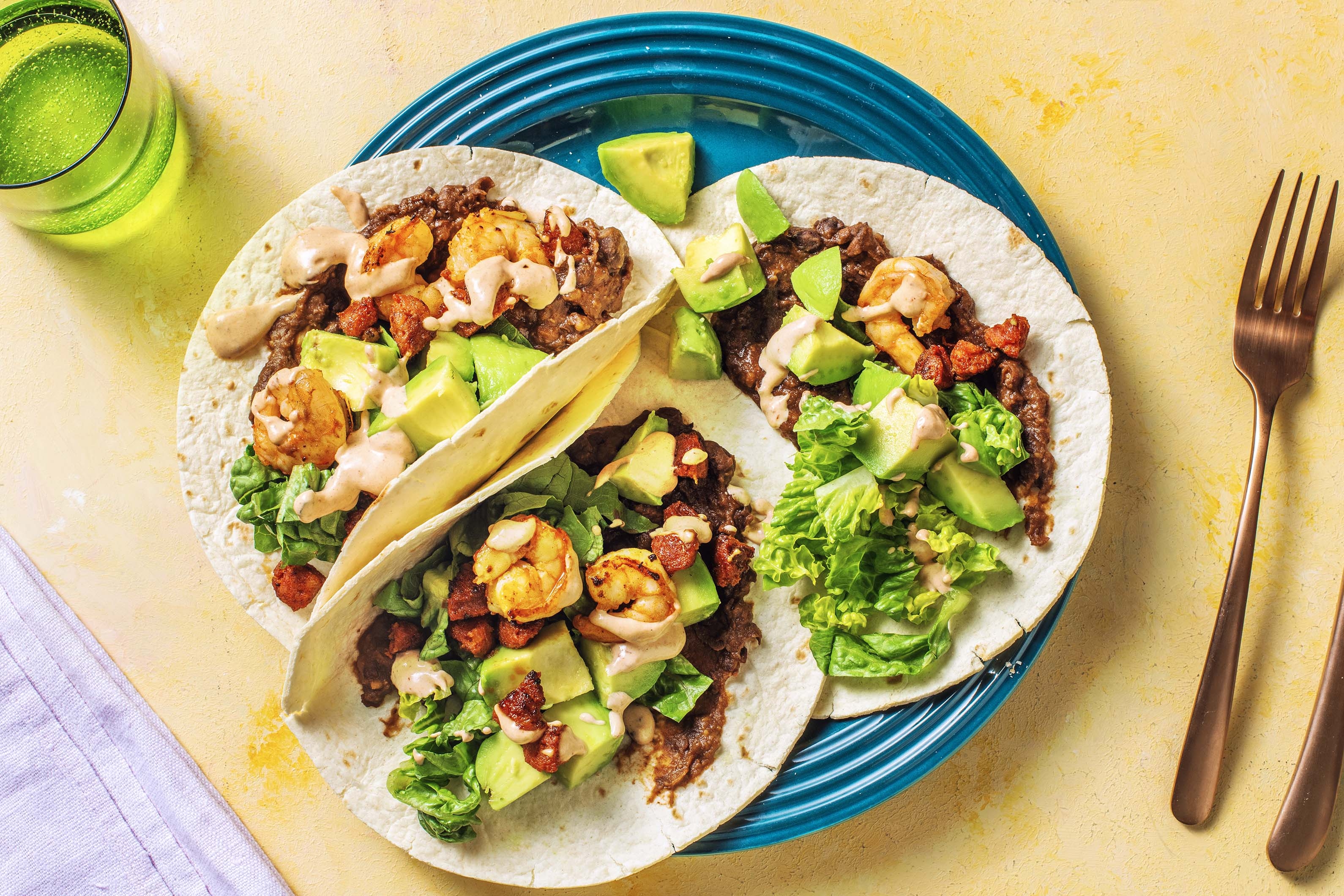 Prawn and Chorizo Tacos