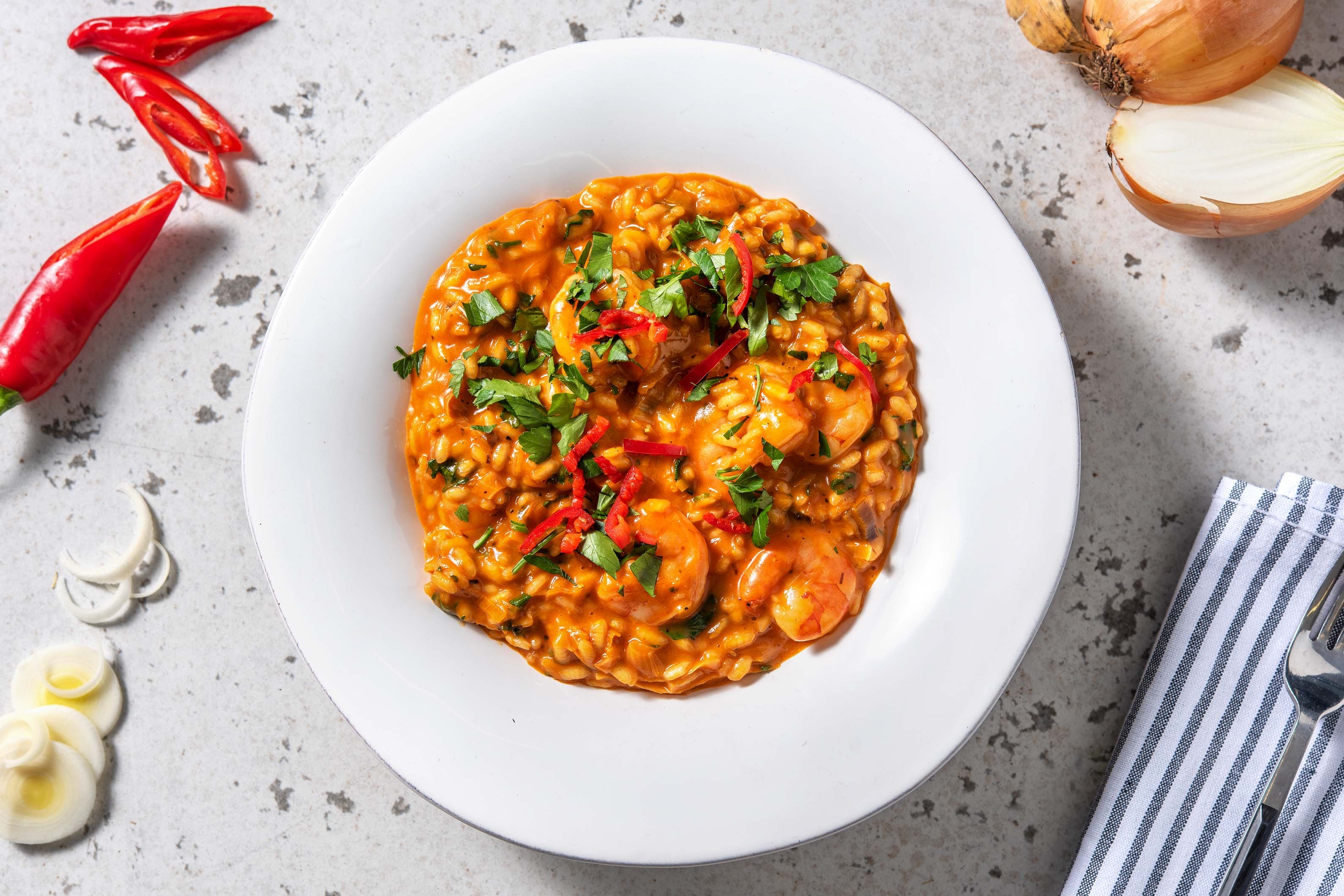 Prawn and Tomato Risotto