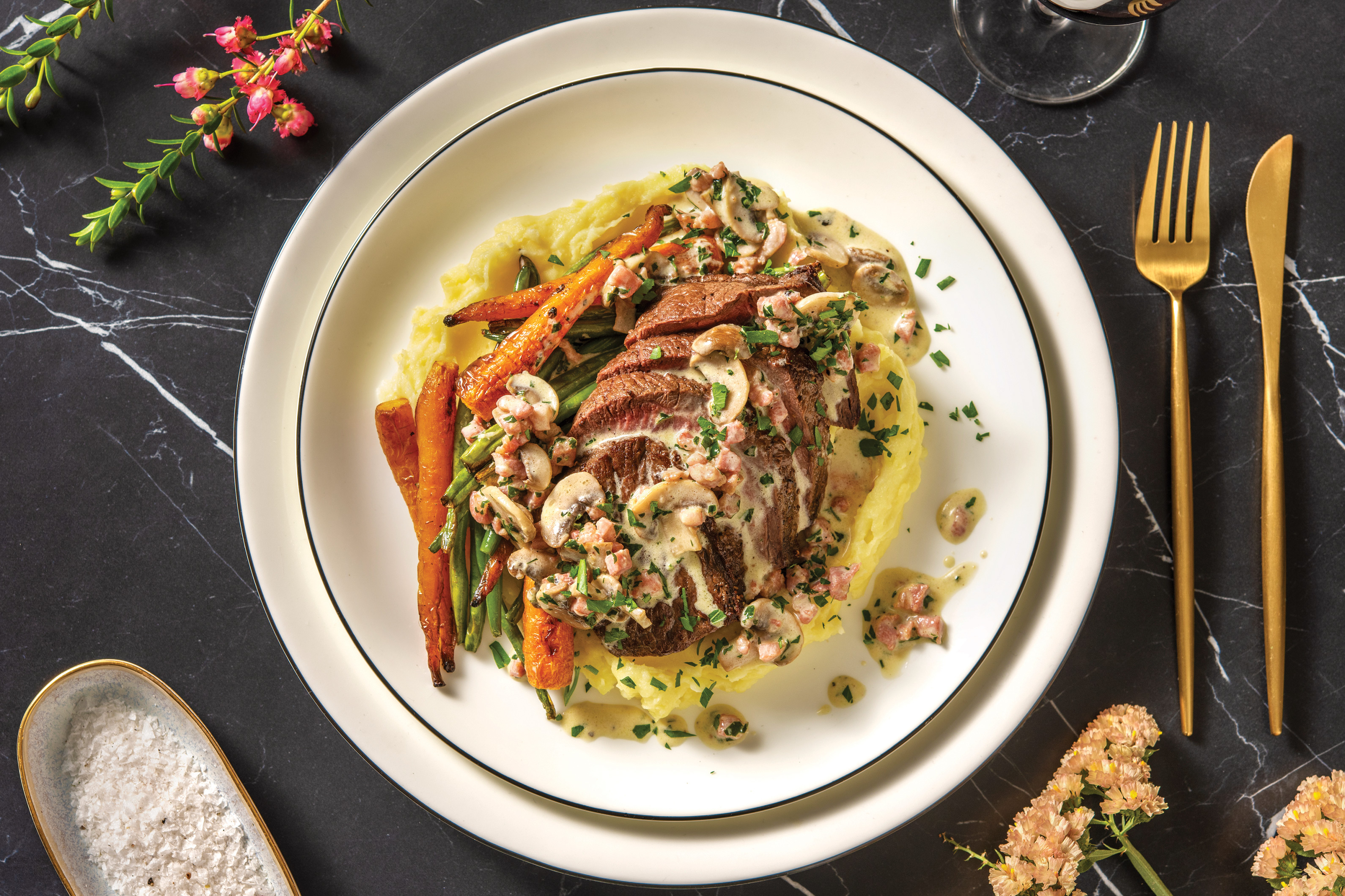 Premium Sirloin Tip & Creamy Mash