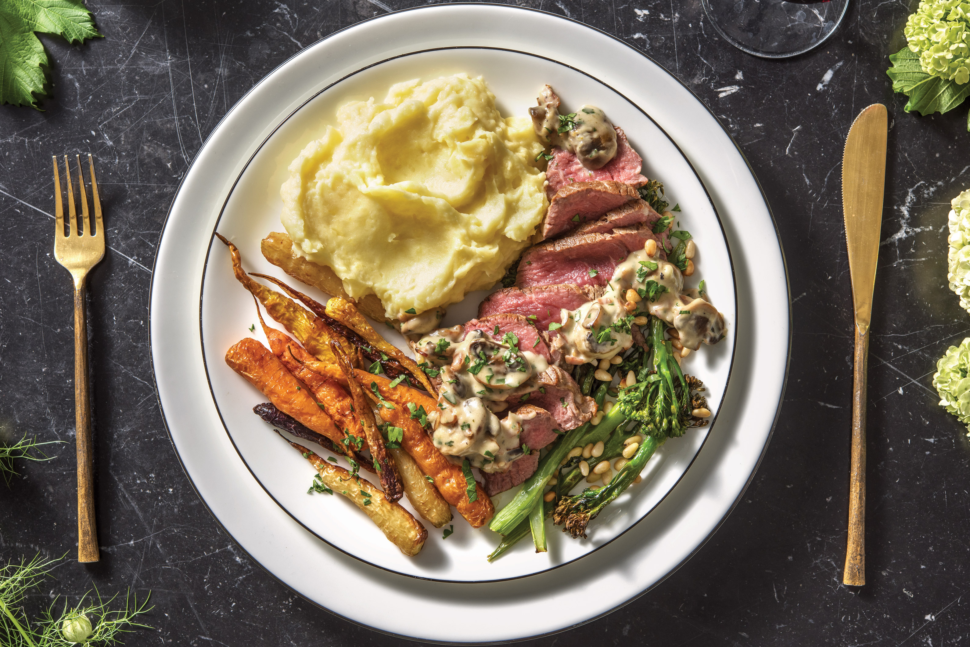 Premium Beef Fillet Steak & Creamy Mash