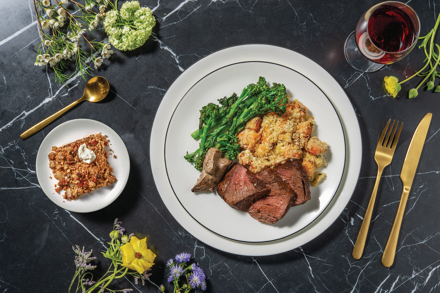 Premium Fillet Steak & Pumpkin-Thyme Gratin for Dinner