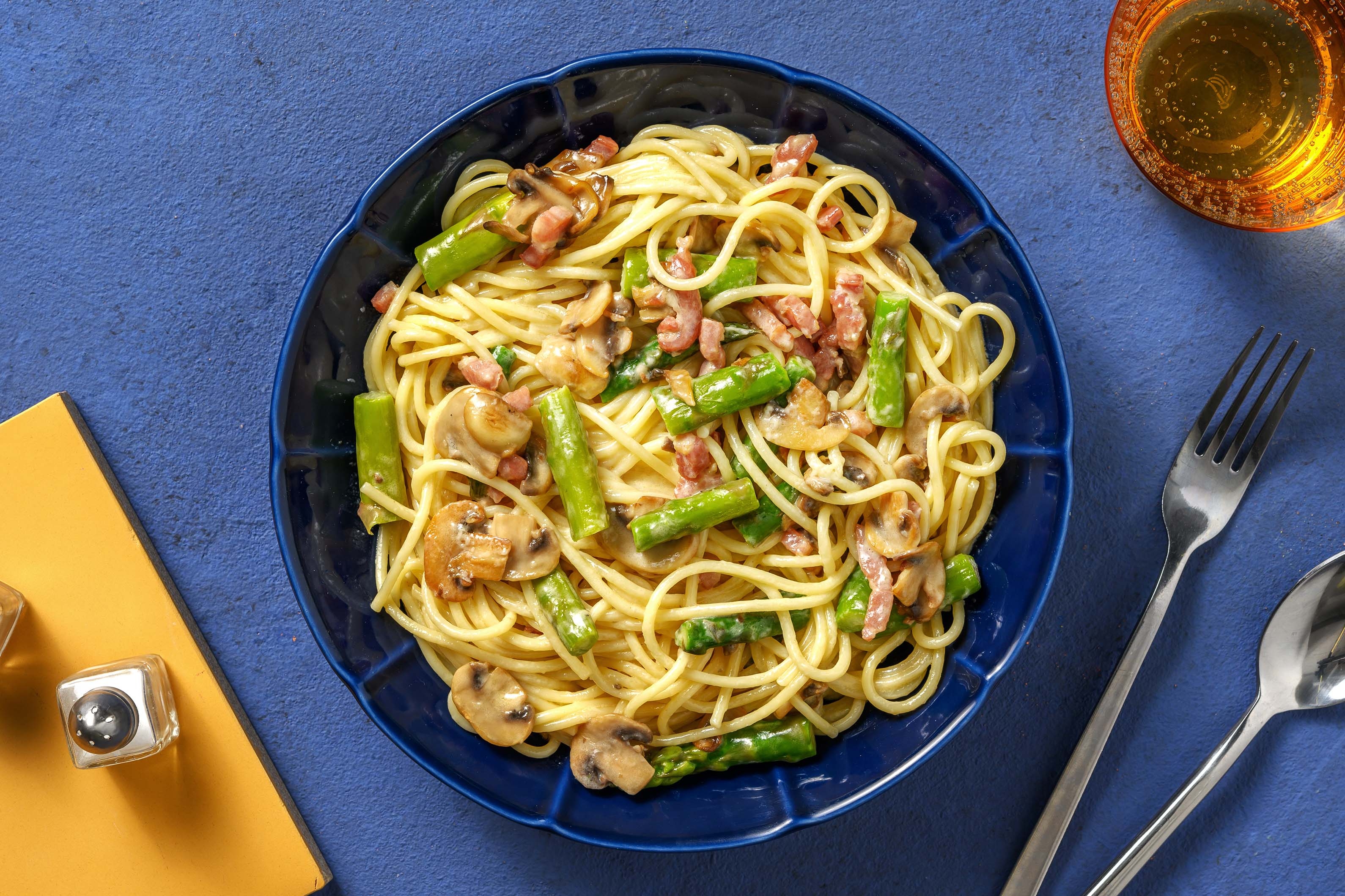 Presto Bacon and Mushroom Spaghetti
