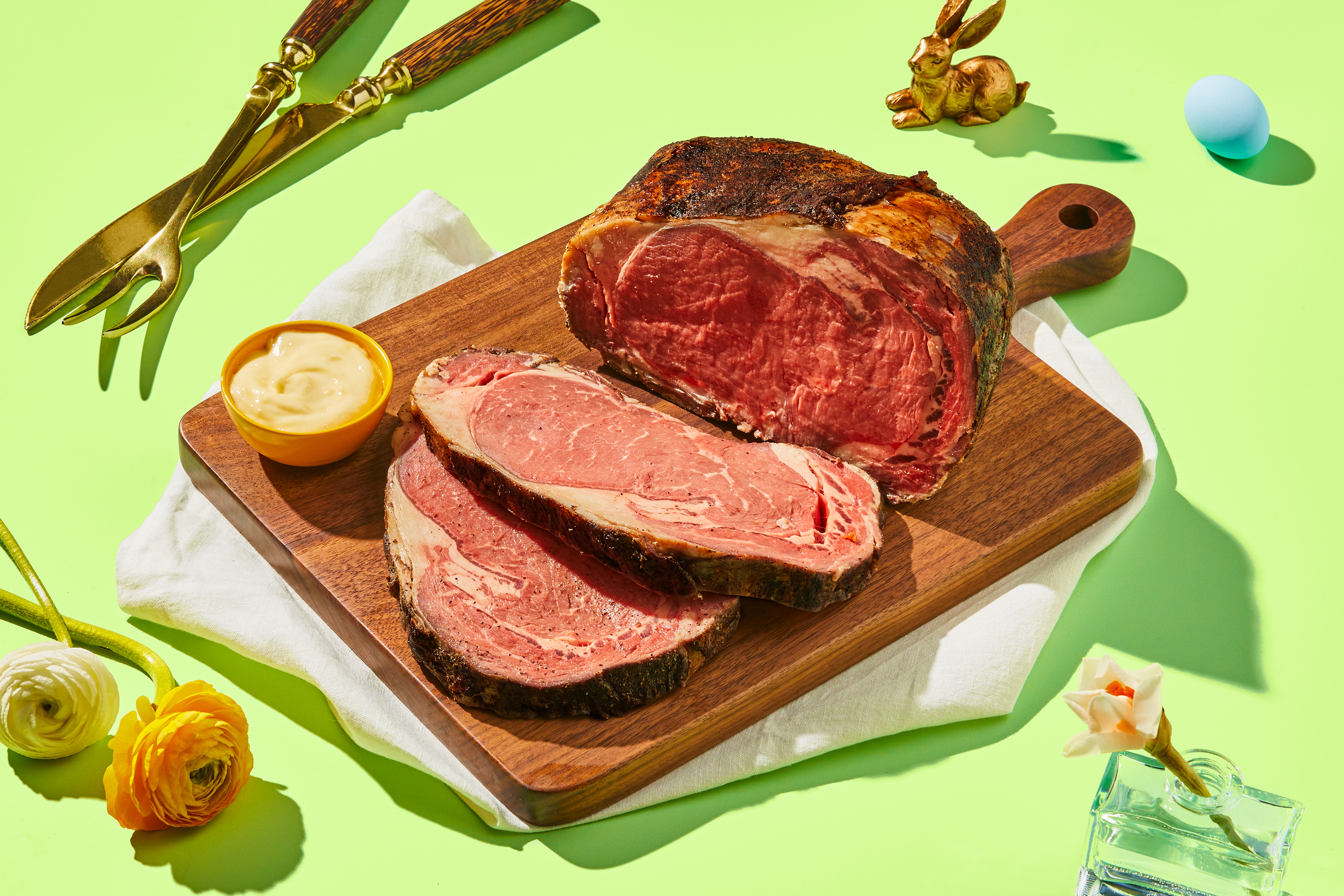 Prime Rib with Creamy Horseradish Aioli