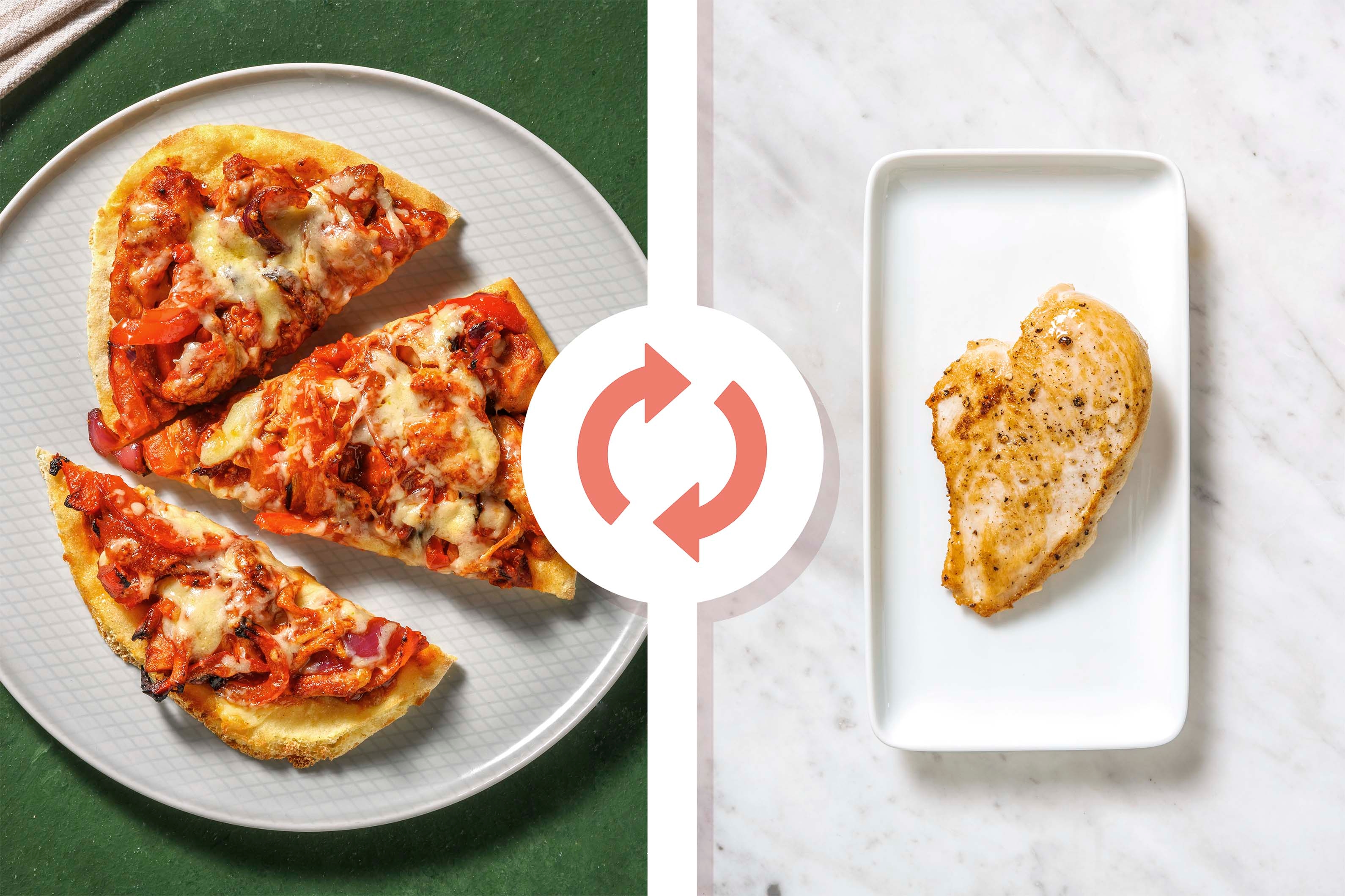 Pulled BBQ Chicken Fillet Naanizza