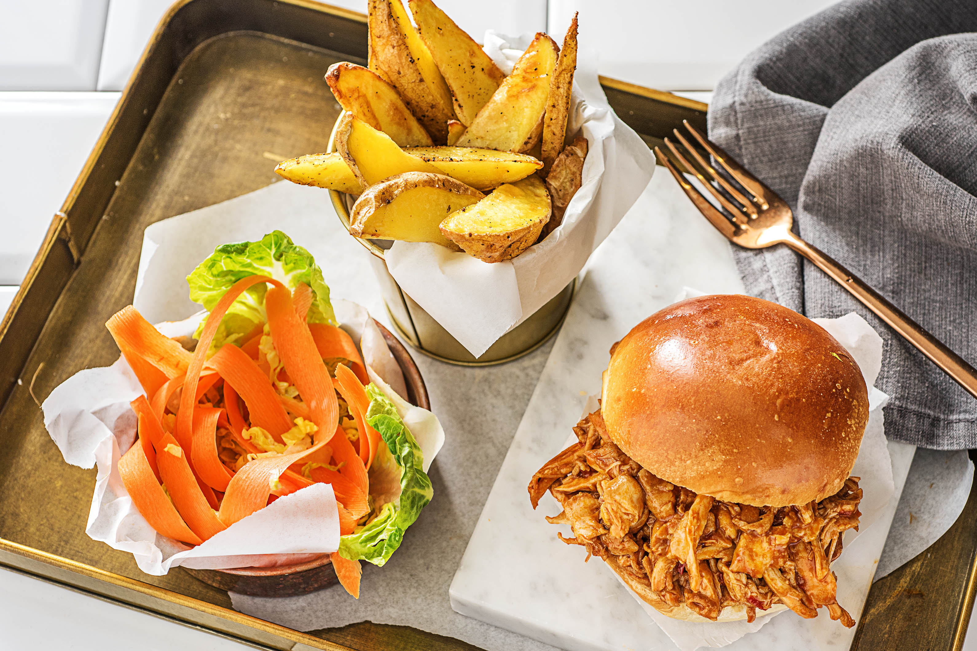 Pulled-Poulet-Burger