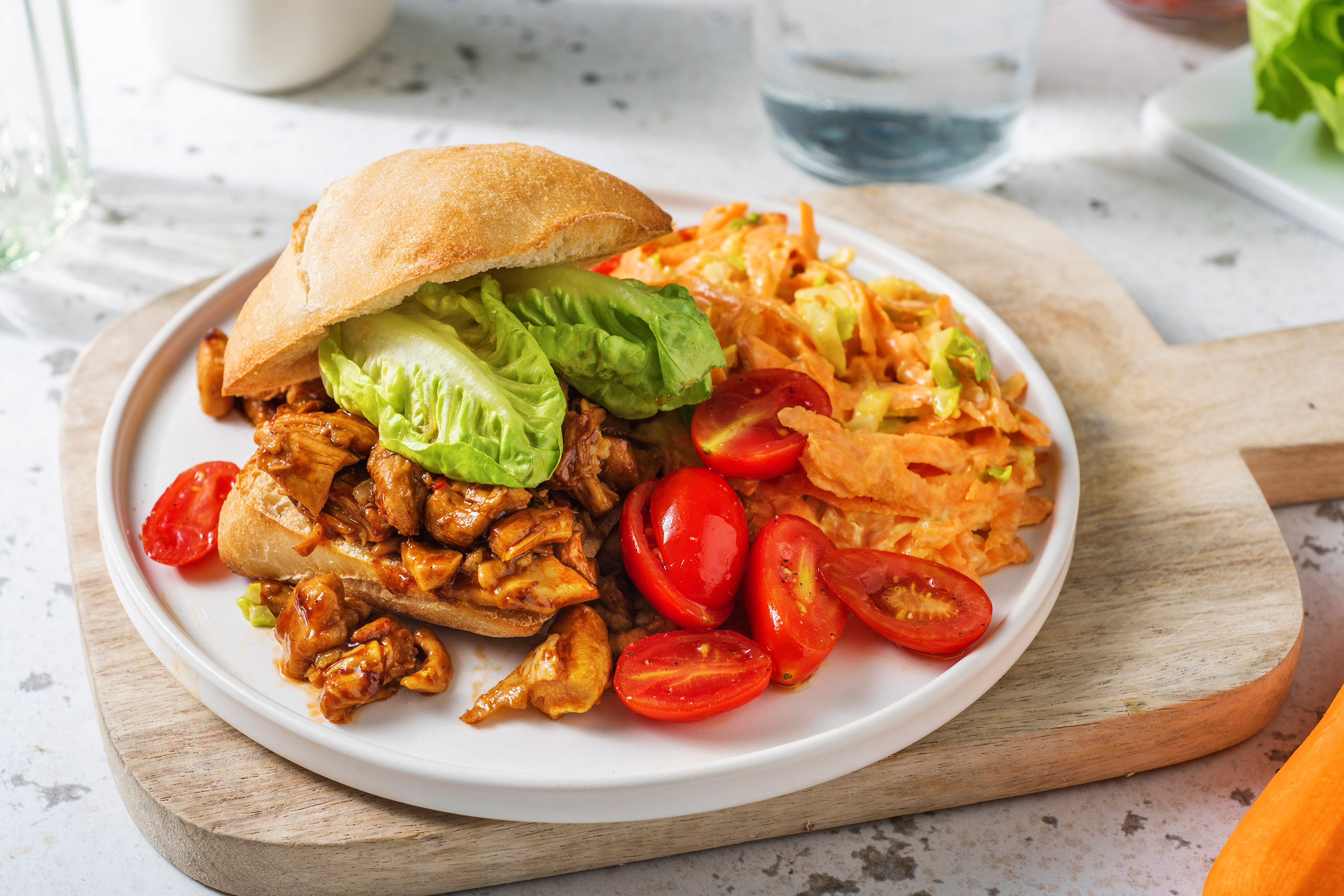Pulled Chicken Burger