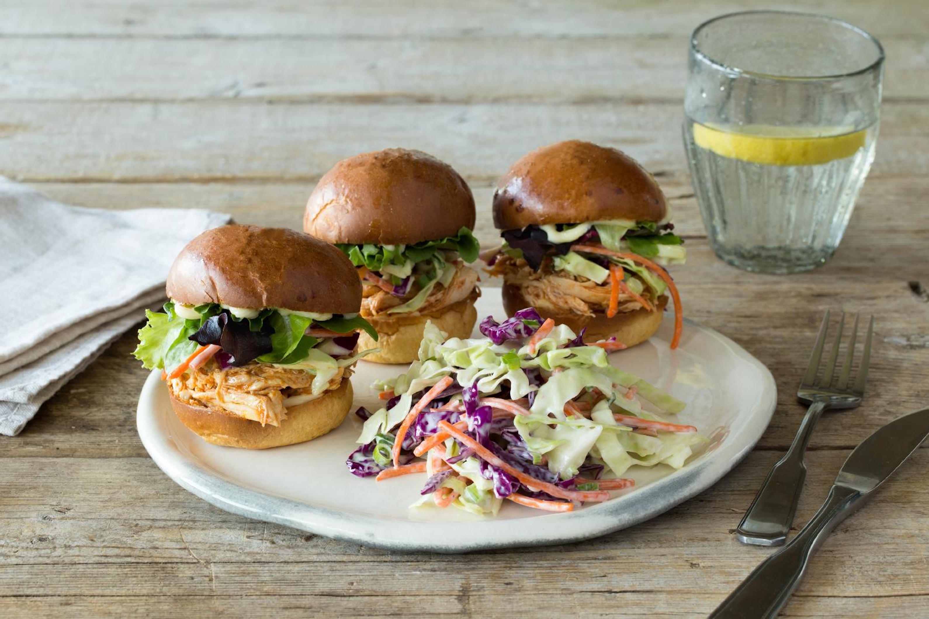 Pulled Chicken Sliders