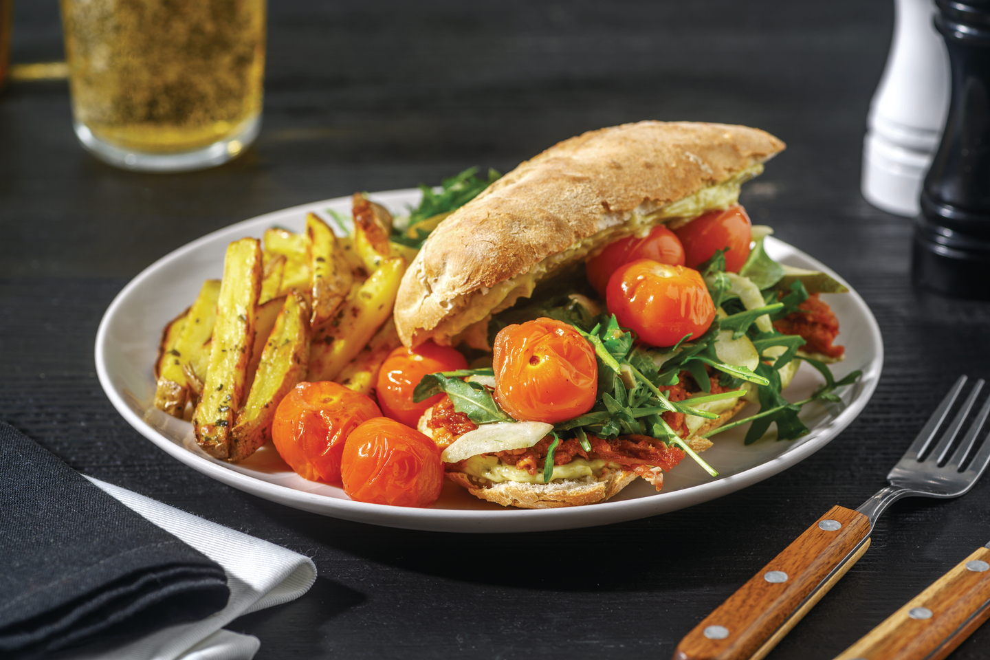 Pulled Pork & Roast Cherry Tomato Sub