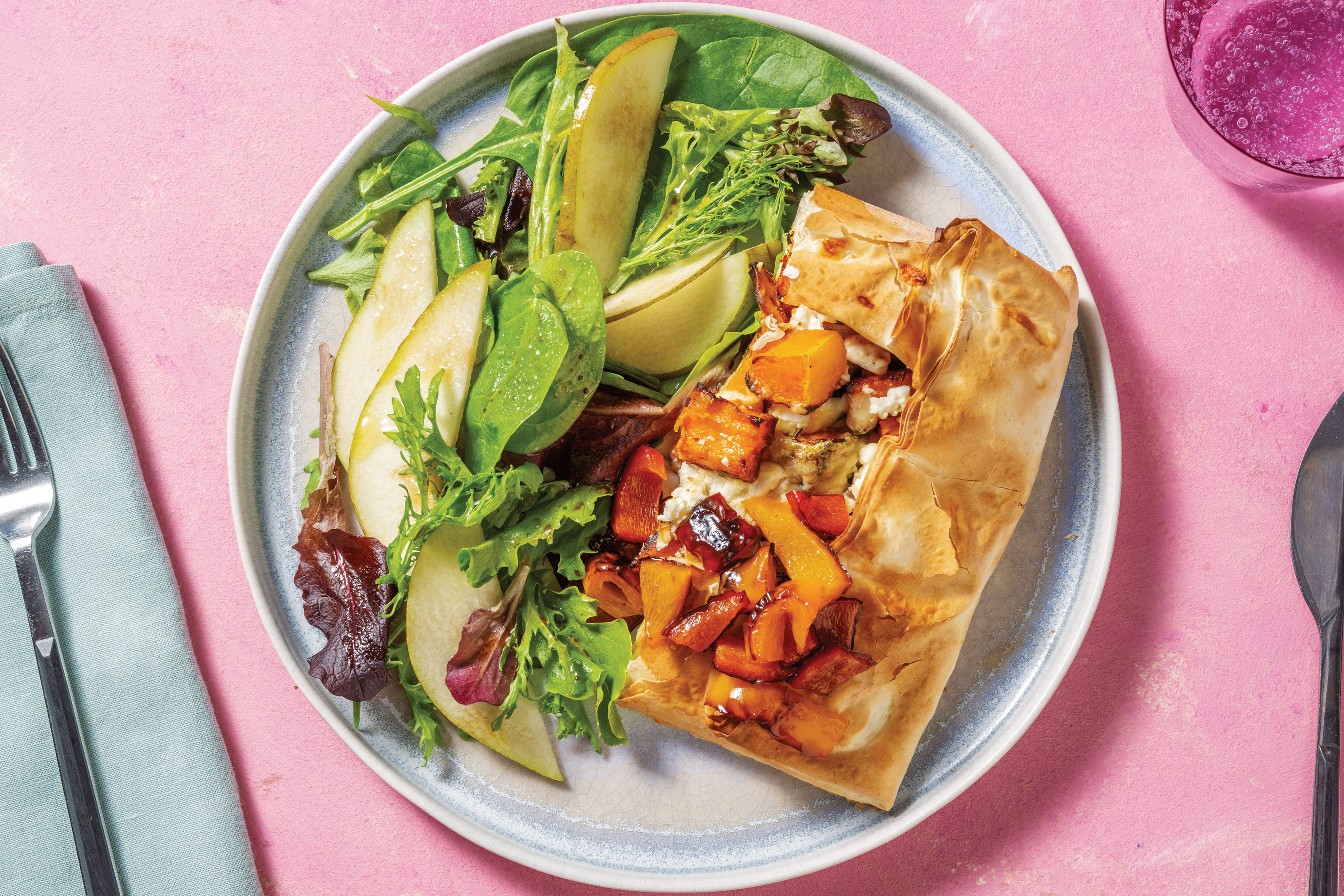 Pumpkin & Cheddar Filo Galette