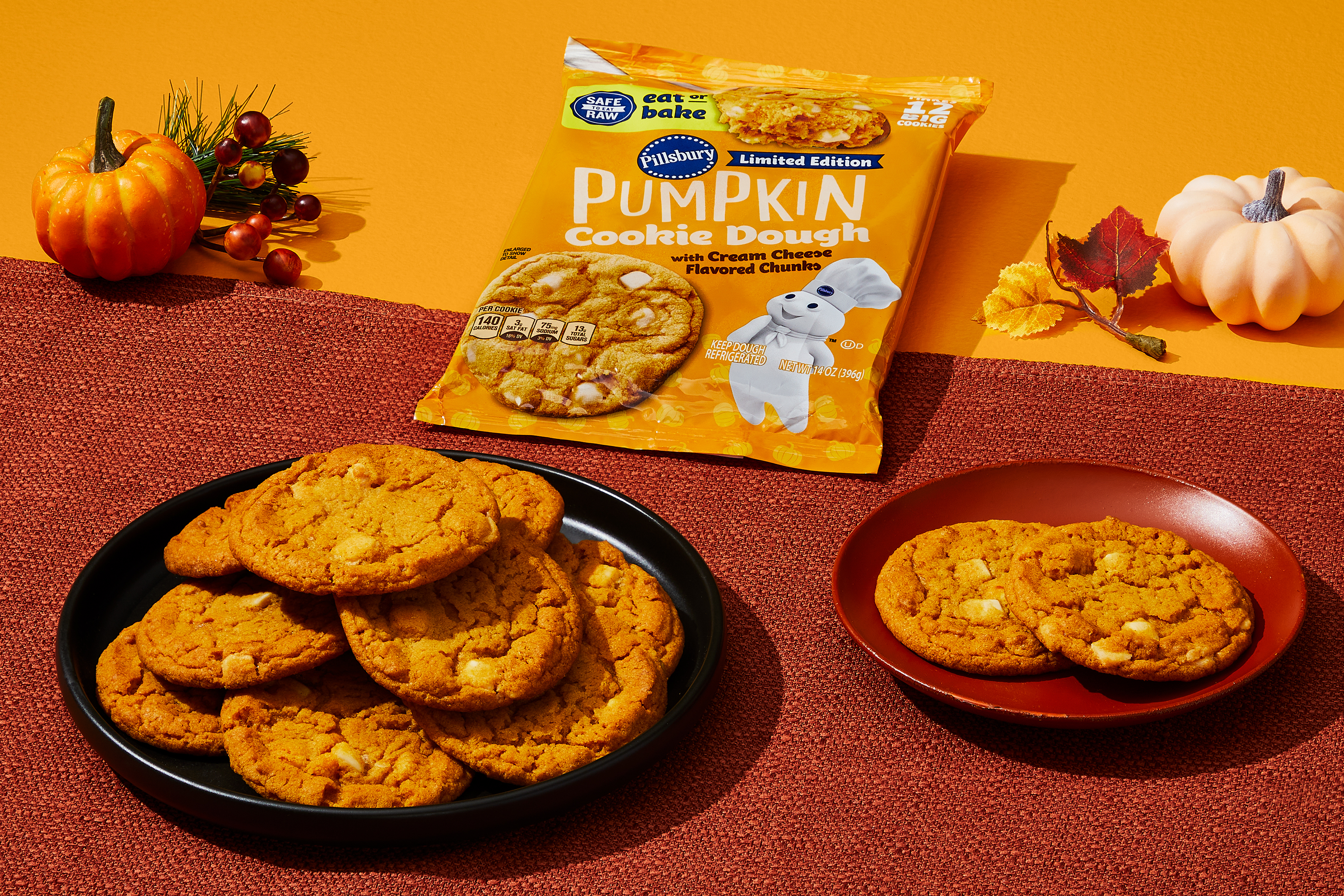 Pumpkin & Cream Cheese Chip Cookie Dough