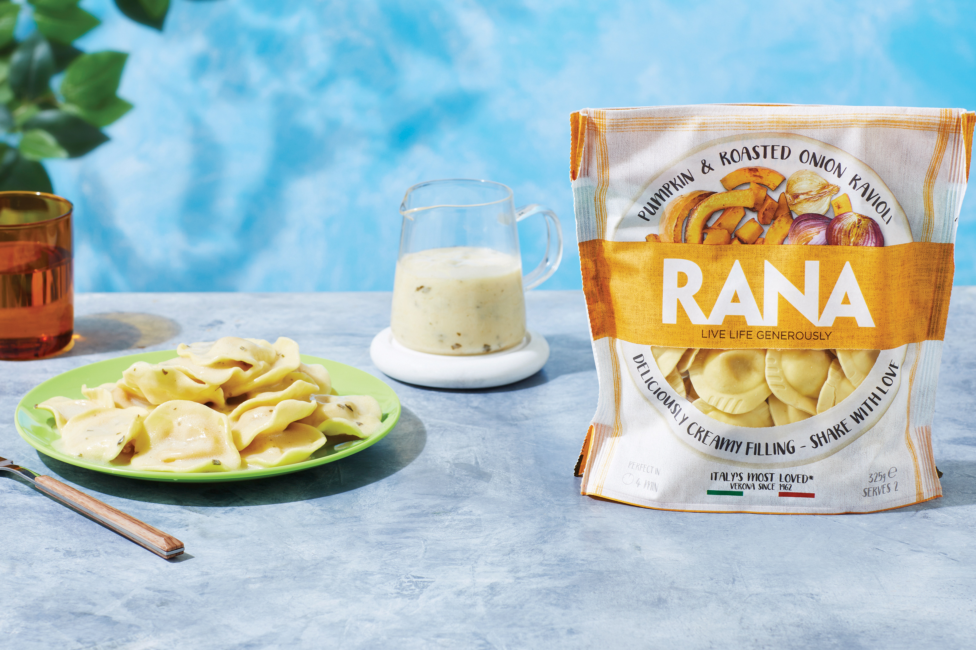 Pumpkin & Roasted Onion Ravioli and Creamy Pasta Sauce Bundle