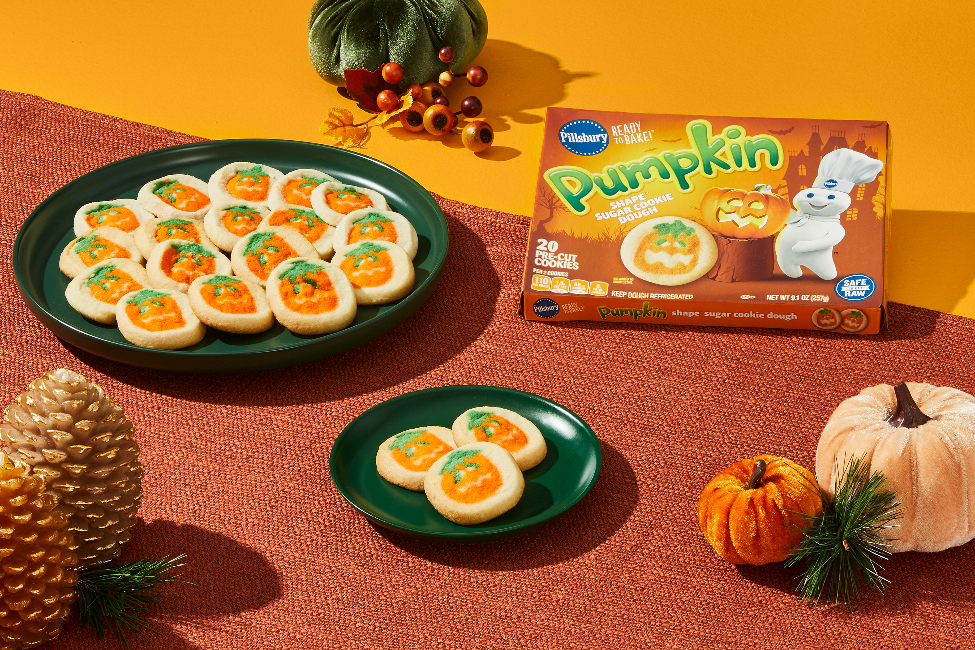 Pumpkin-Shaped Sugar Cookie Dough