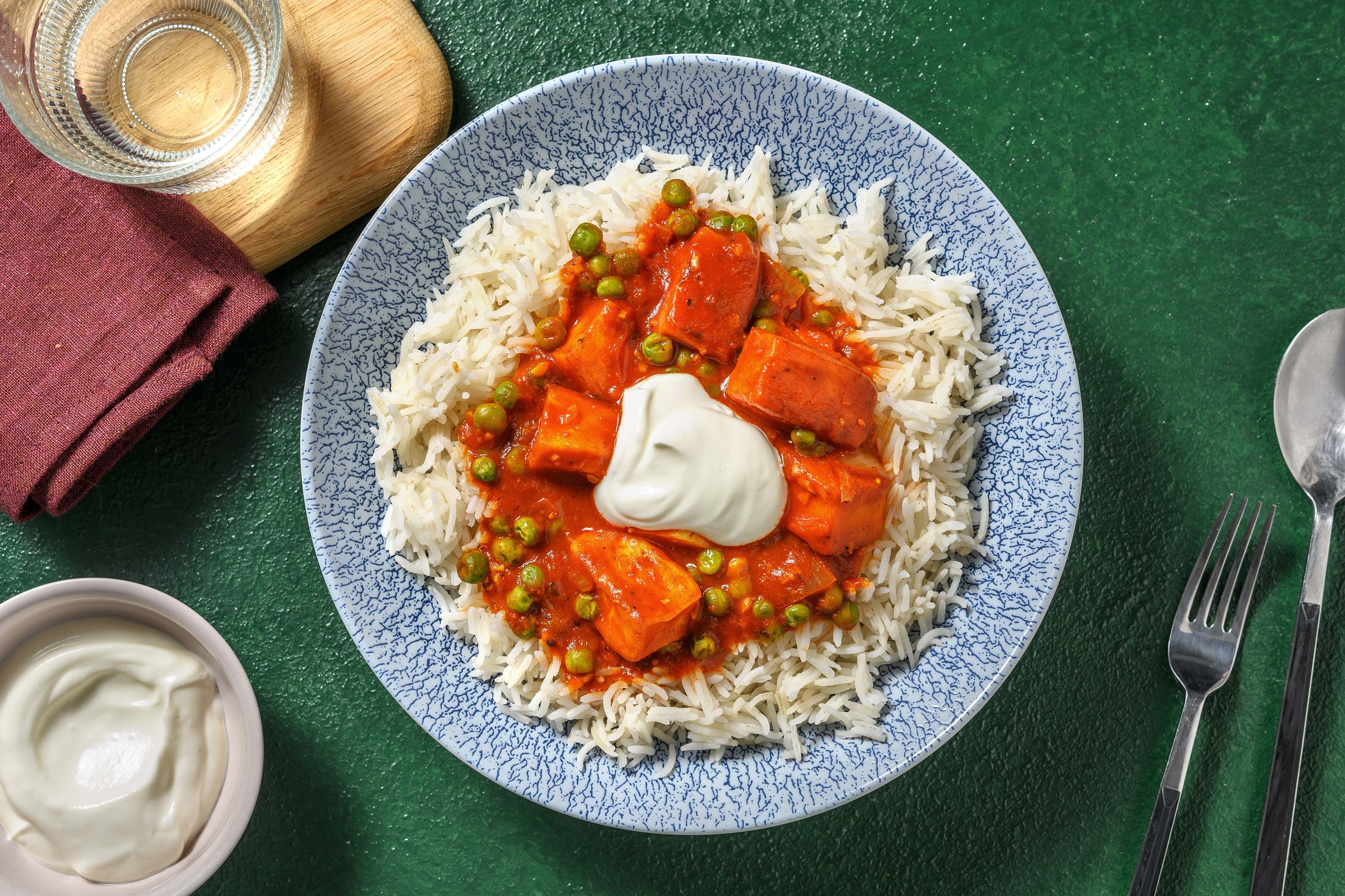 Punjabi Style Matar Paneer Curry
