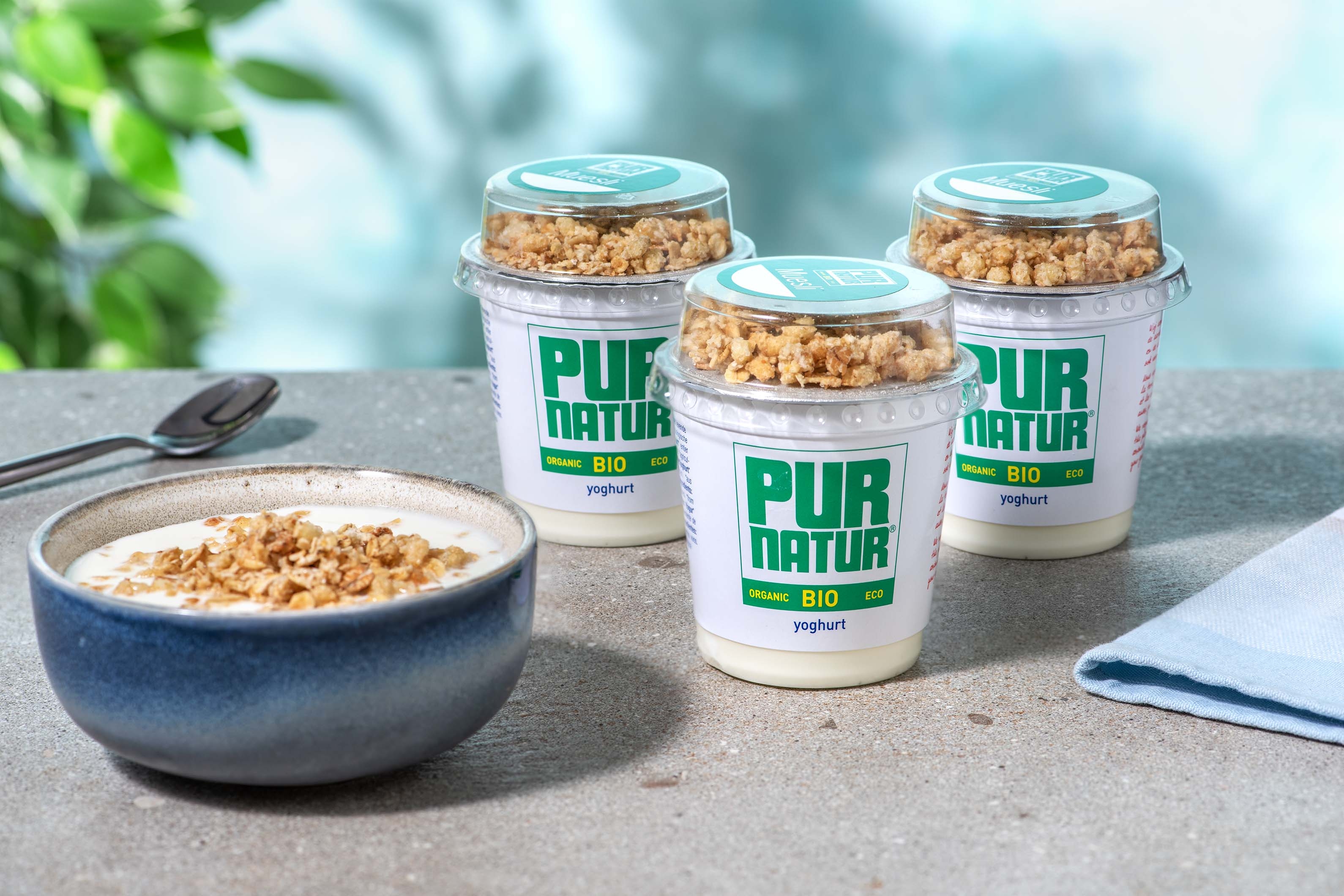 PUR NATUR YOGHURTSNACK NATUUR MUESLI (3x160g)