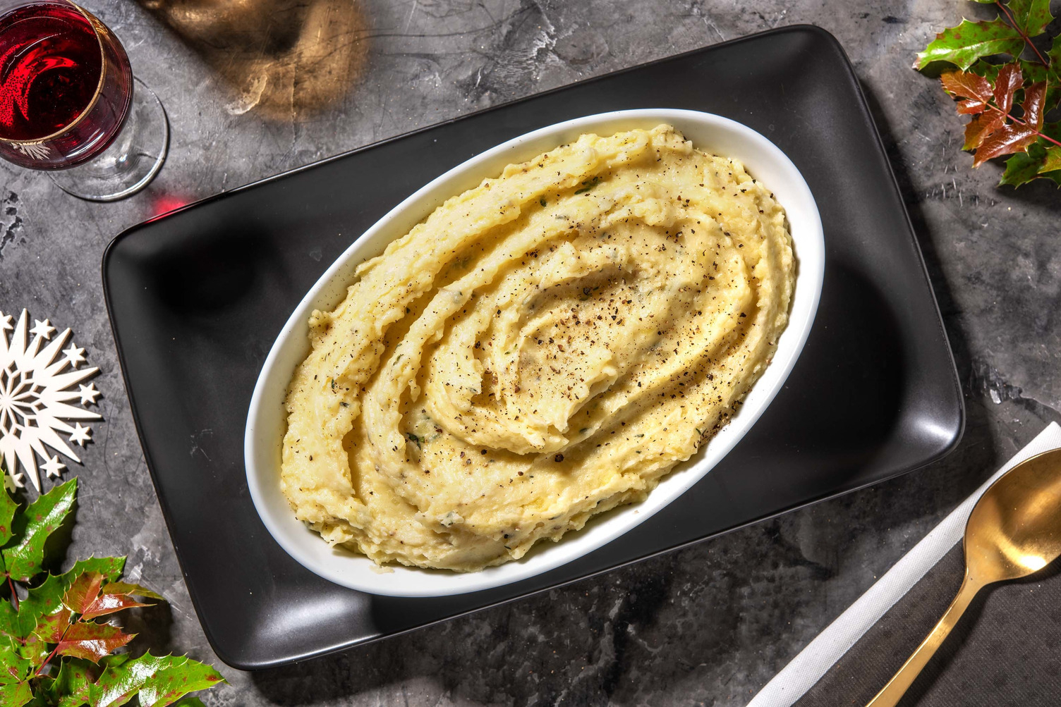 Purée de pommes de terre beurrée et crémeuse