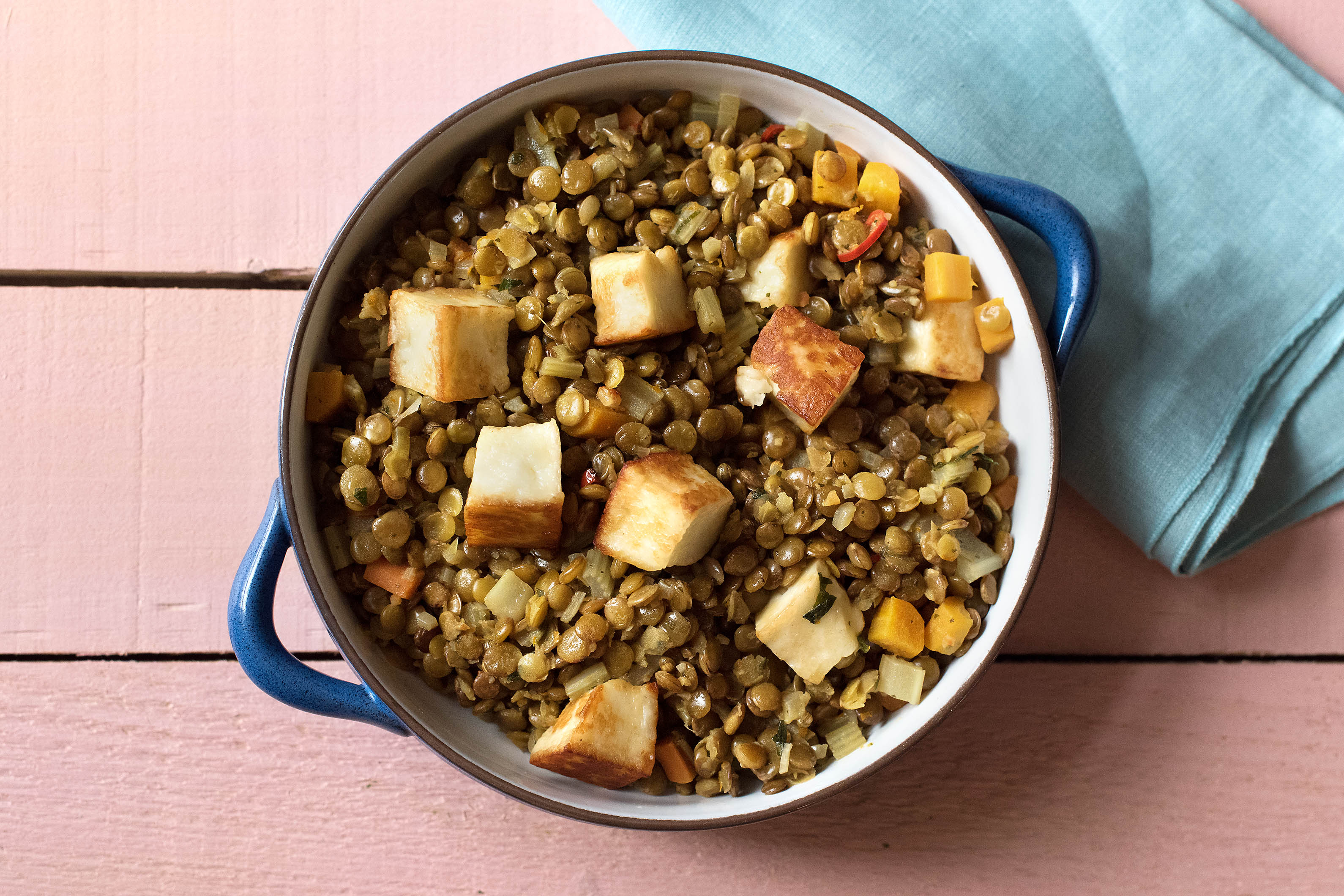Puy-Linsen mit fruchtig-cremigem Gemüse