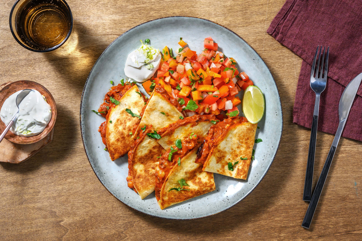Mexican-Inspired Turkey Quesadillas