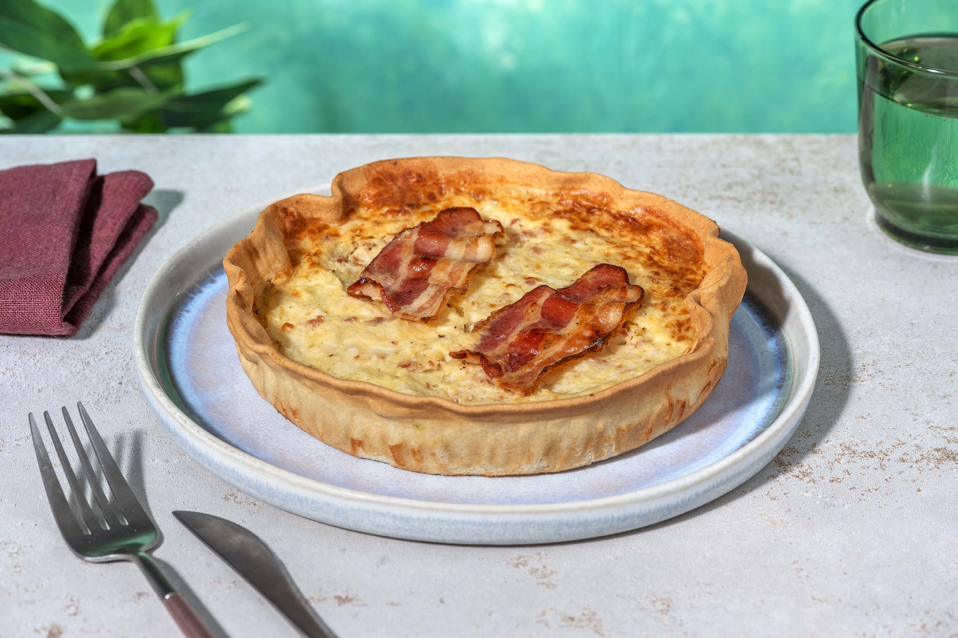 Quiche lorraine avec lard